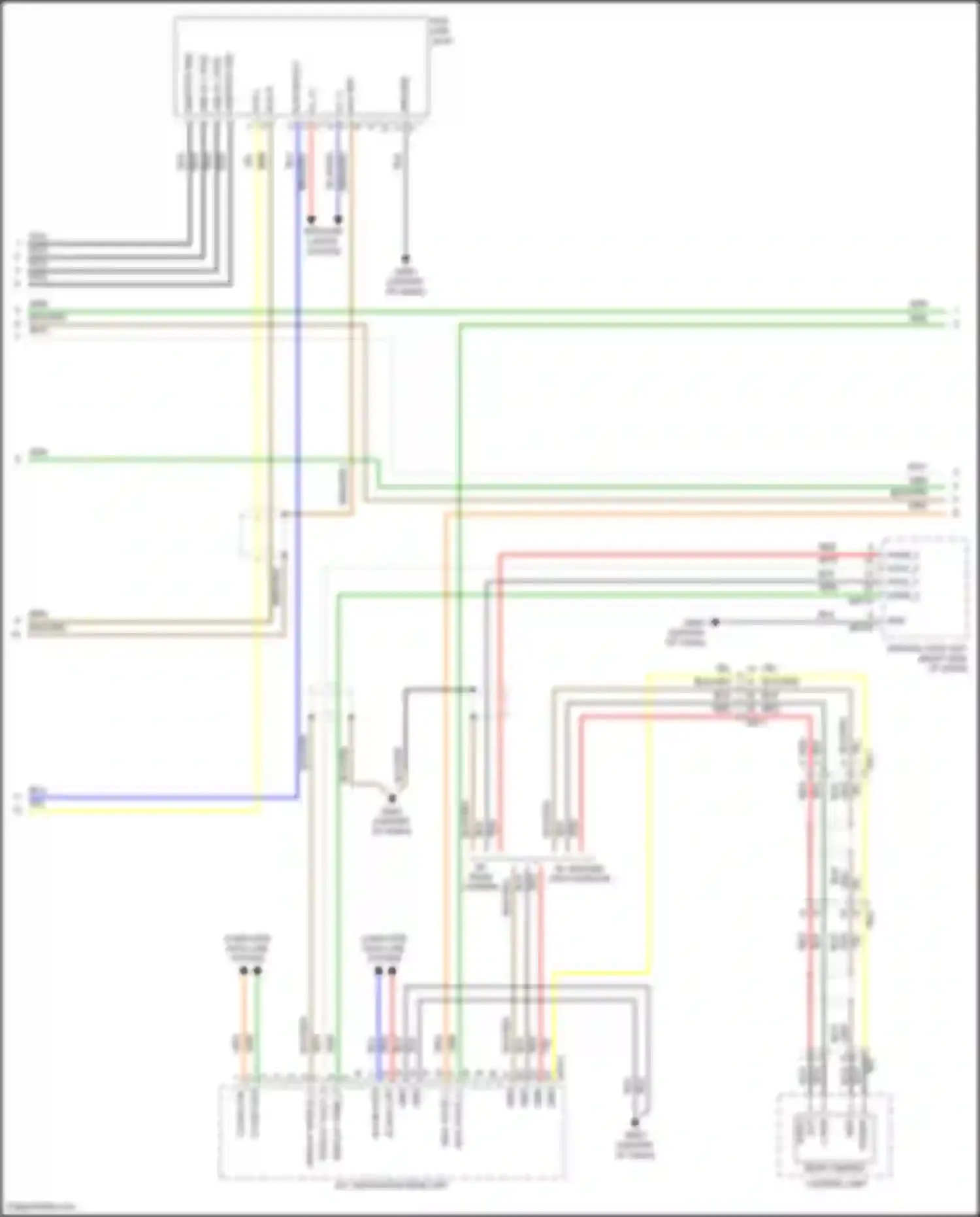 Grand Santa Fe Hyundai III facelift (2015-2018): Navigation circuit, w/ jbl amplifier (2 of 3)