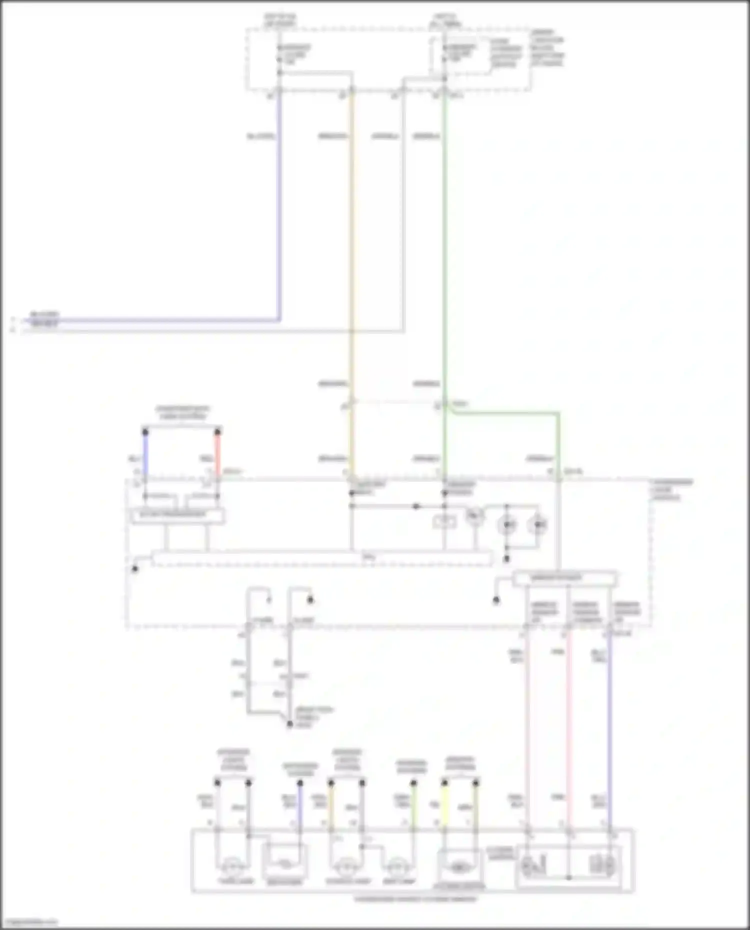 Grand Santa Fe Hyundai III facelift (2015-2018): Power mirrors circuit (2 of 2)