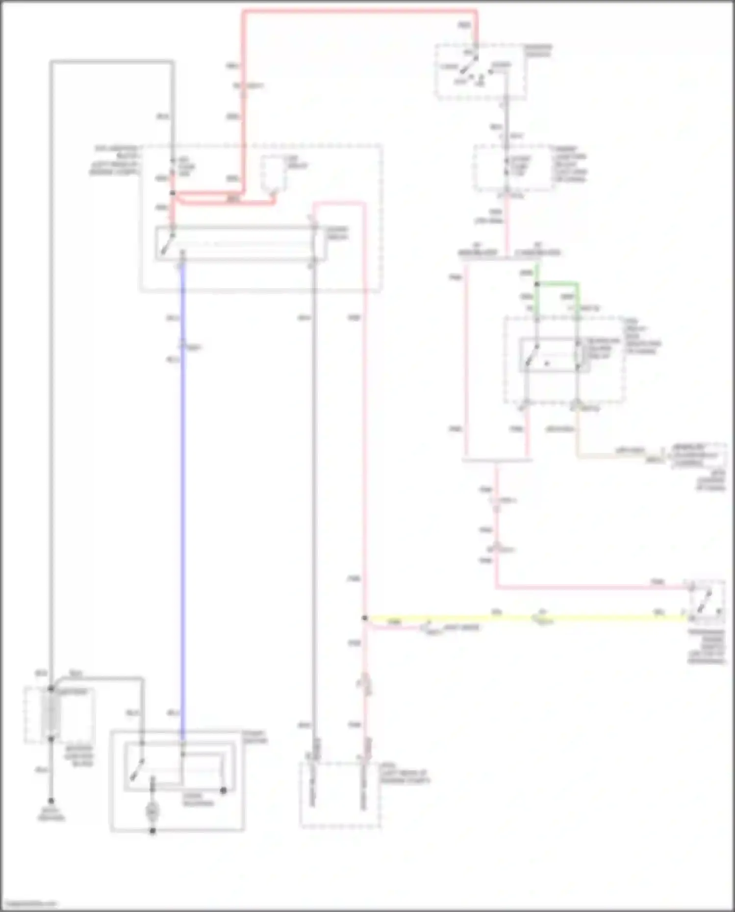 Grand Santa Fe Hyundai III facelift (2015-2018): Starting circuit, w/o smart key