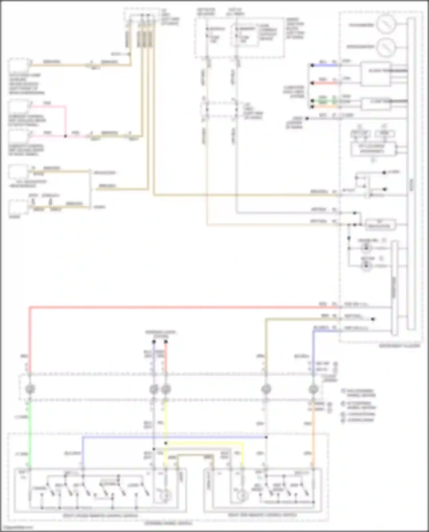 Wiring diagram auto head lamp leveling device module for Hyundai Grand Santa Fe III facelift (2015-2018) (1 of 1)