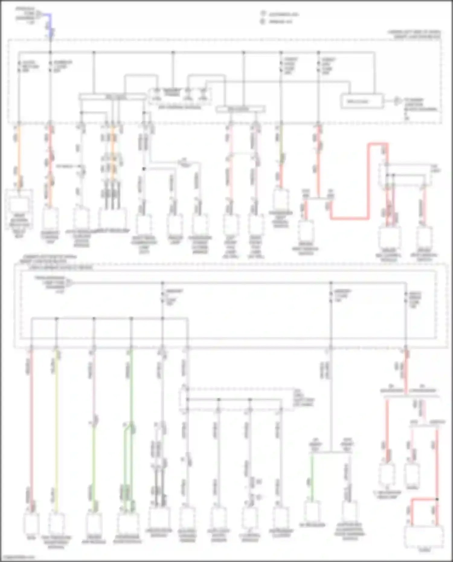 Wiring diagram auto headlamp leveling device module for Hyundai Grand Santa Fe III facelift (2015-2018) (5 of 6)