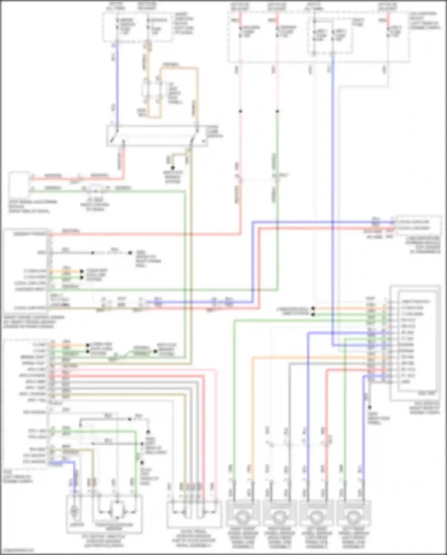 Wiring diagram computer data line system for Hyundai Grand Santa Fe III facelift (2015-2018) (1 of 8)