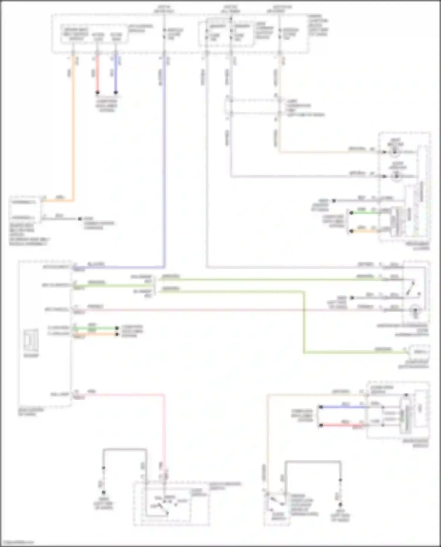 Wiring diagram computer data lines system for Hyundai Grand Santa Fe III facelift (2015-2018) (54 of 73)