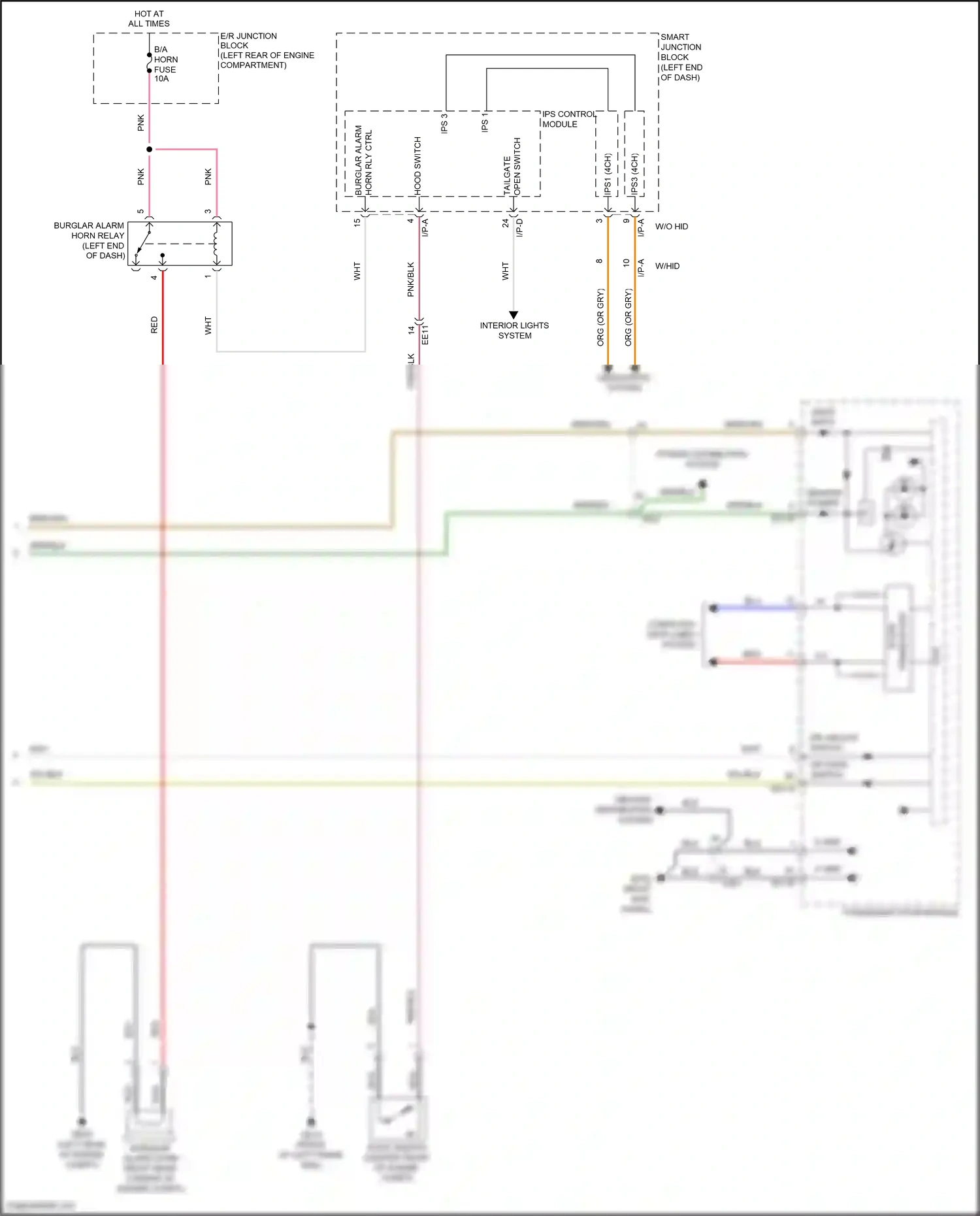 Wiring diagram ips control module for Hyundai Grand Santa Fe III facelift (2015-2018) (20 of 38)