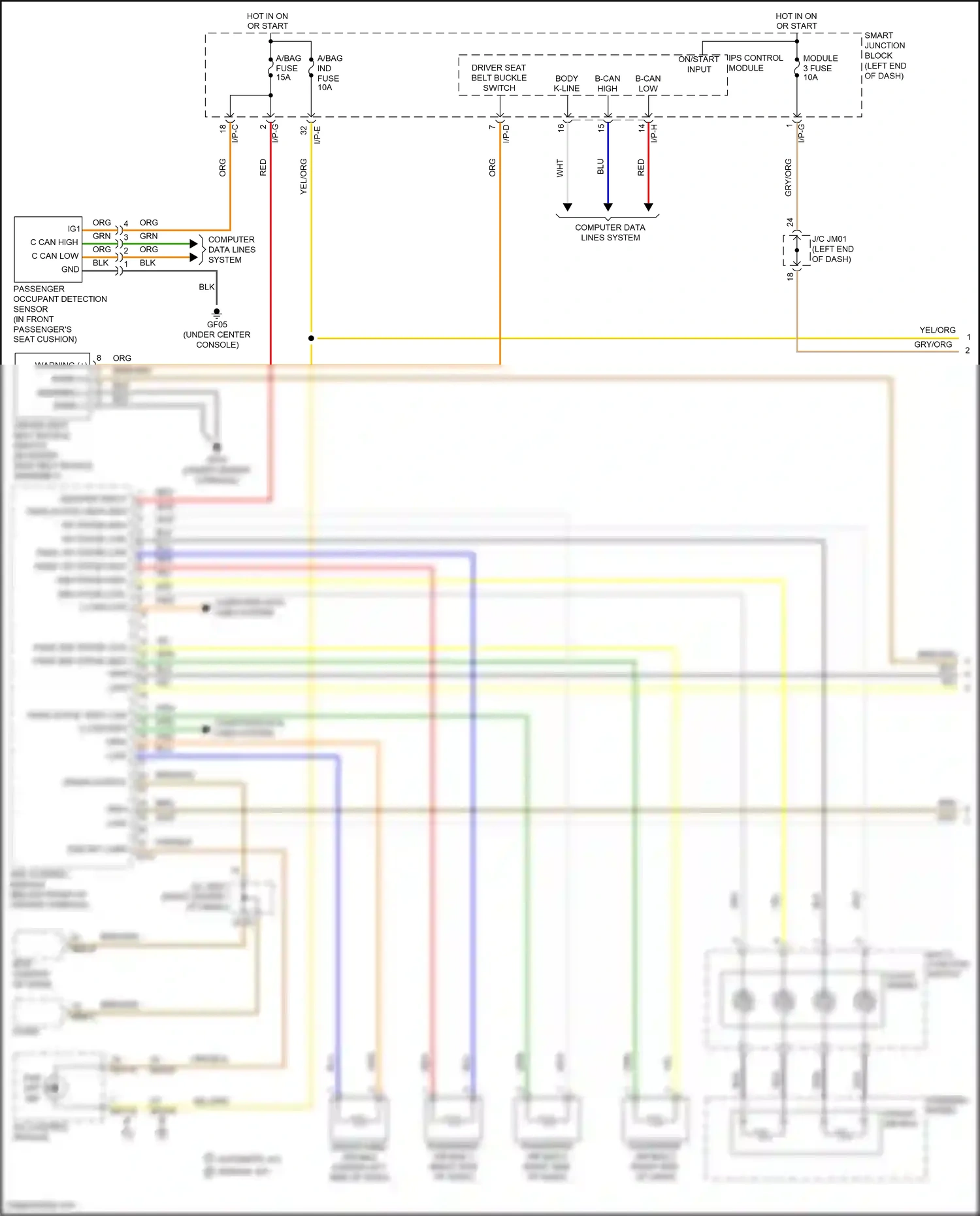 Wiring diagram ips control module for Hyundai Grand Santa Fe III facelift (2015-2018) (38 of 38)