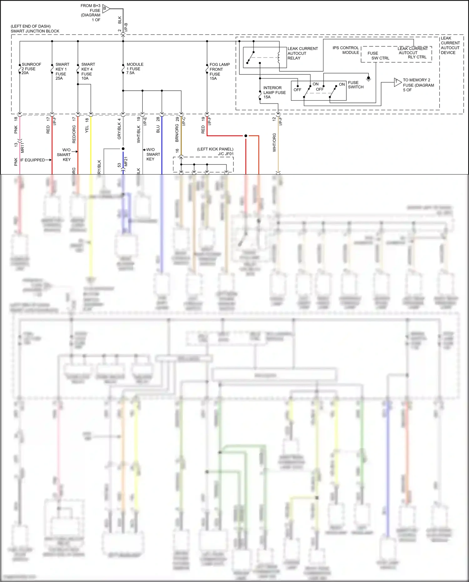Wiring diagram ips control module for Hyundai Grand Santa Fe III facelift (2015-2018) (29 of 38)