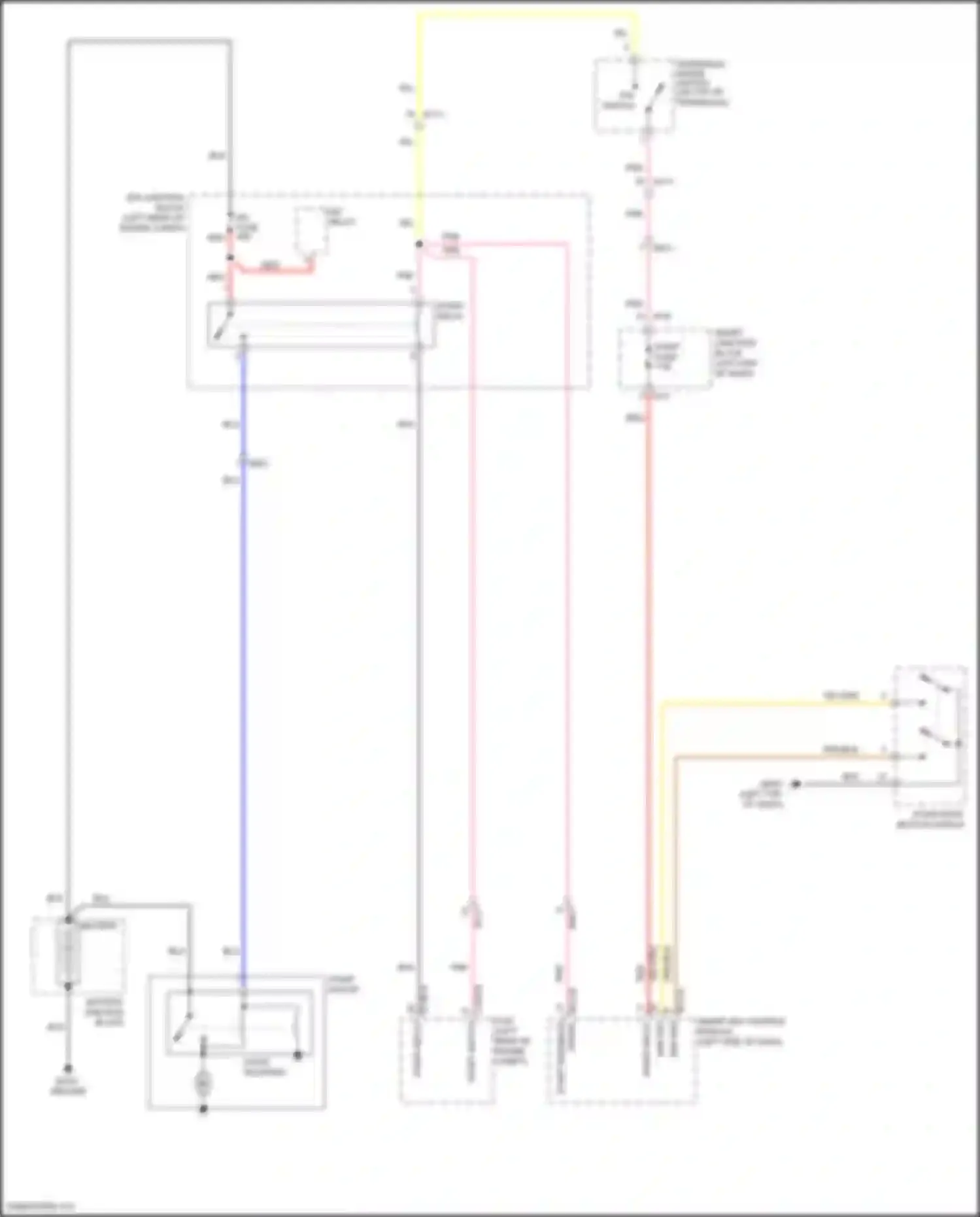 Wiring diagram start/stop button switch for Hyundai Grand Santa Fe III facelift (2015-2018) (3 of 3)