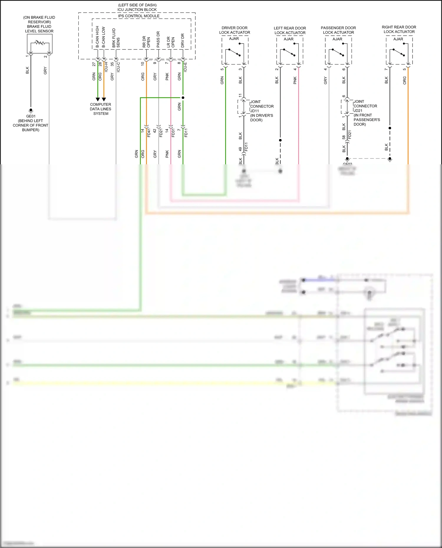 Wiring diagram computer data lines system for Hyundai IONIQ 5 I (2021-2024) (3 of 111)