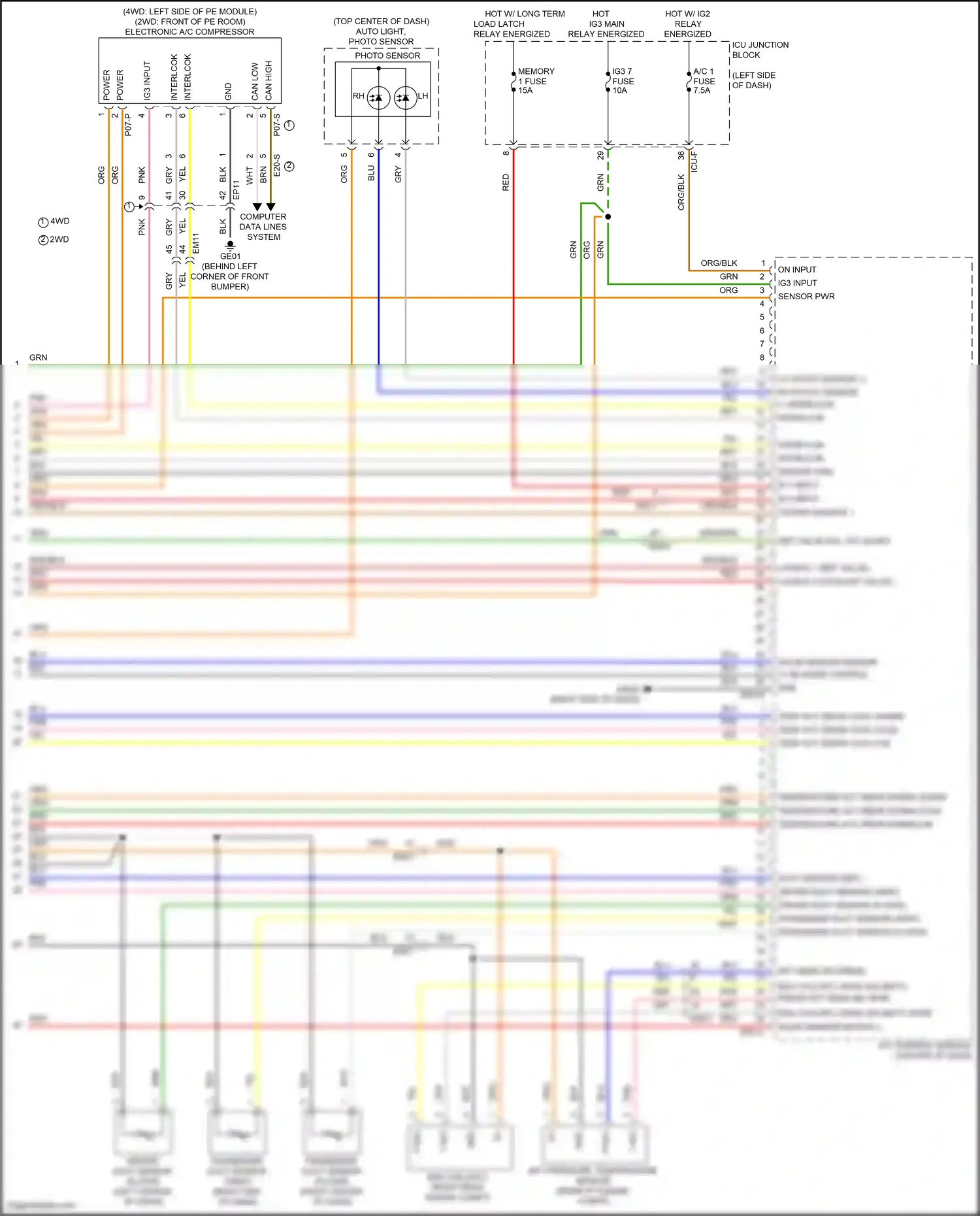 Wiring diagram computer data lines system for Hyundai IONIQ 5 I (2021-2024) (15 of 111)