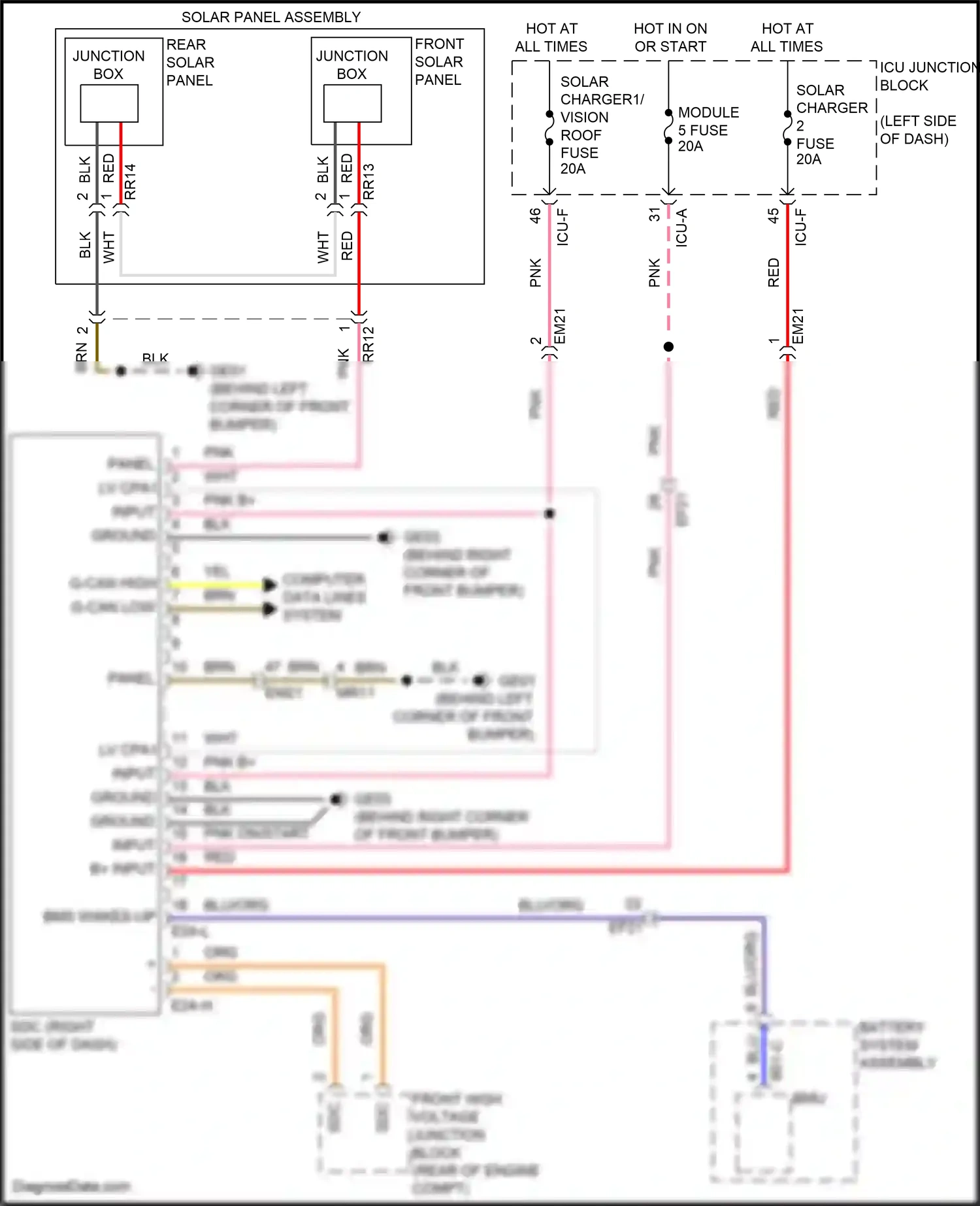 Wiring diagram computer data lines system for Hyundai IONIQ 5 I (2021-2024) (47 of 111)