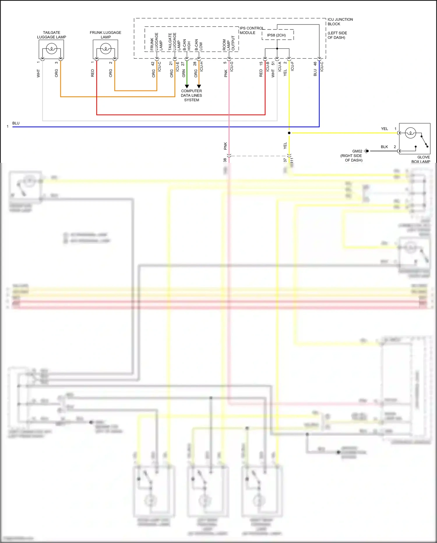 Wiring diagram computer data lines system for Hyundai IONIQ 5 I (2021-2024) (32 of 111)