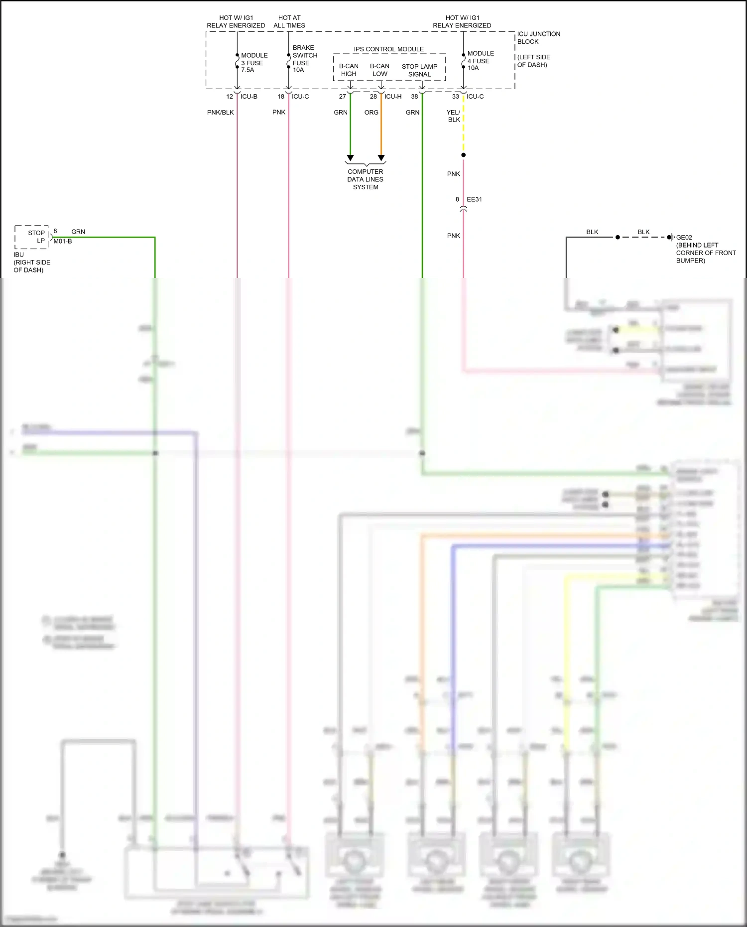 Wiring diagram computer data lines system for Hyundai IONIQ 5 I (2021-2024) (17 of 111)