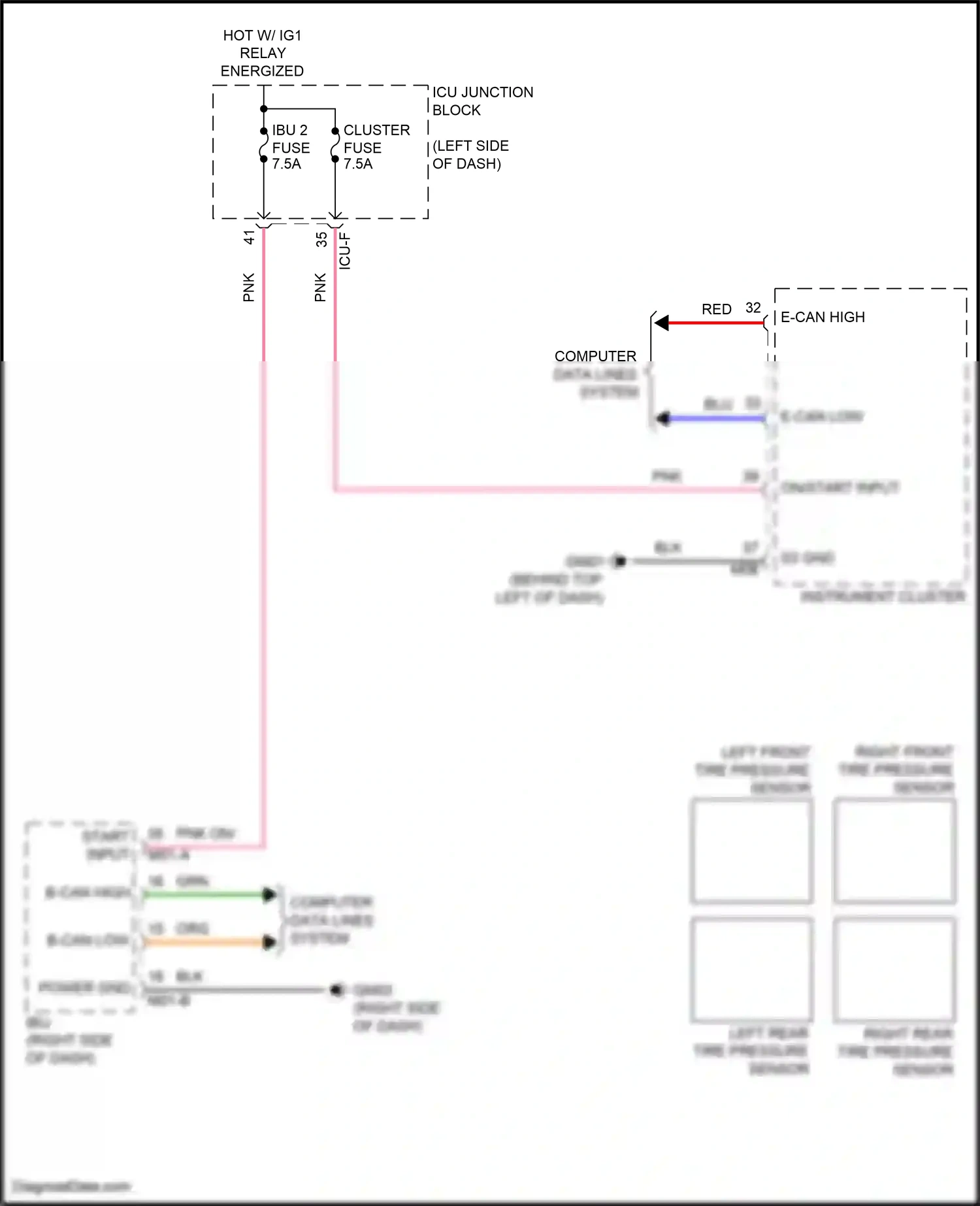 Wiring diagram computer data lines system for Hyundai IONIQ 5 I (2021-2024) (69 of 111)