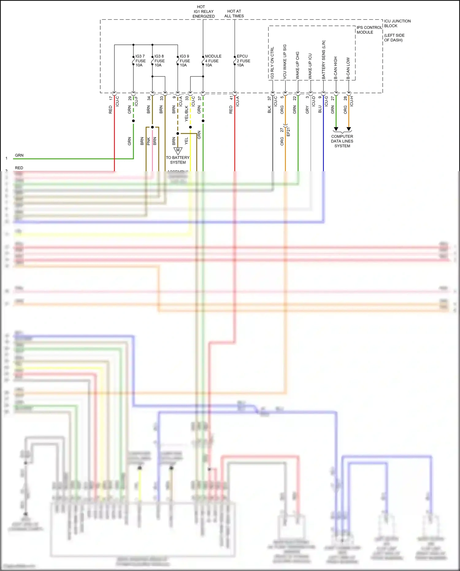Wiring diagram computer data lines system for Hyundai IONIQ 5 I (2021-2024) (111 of 111)