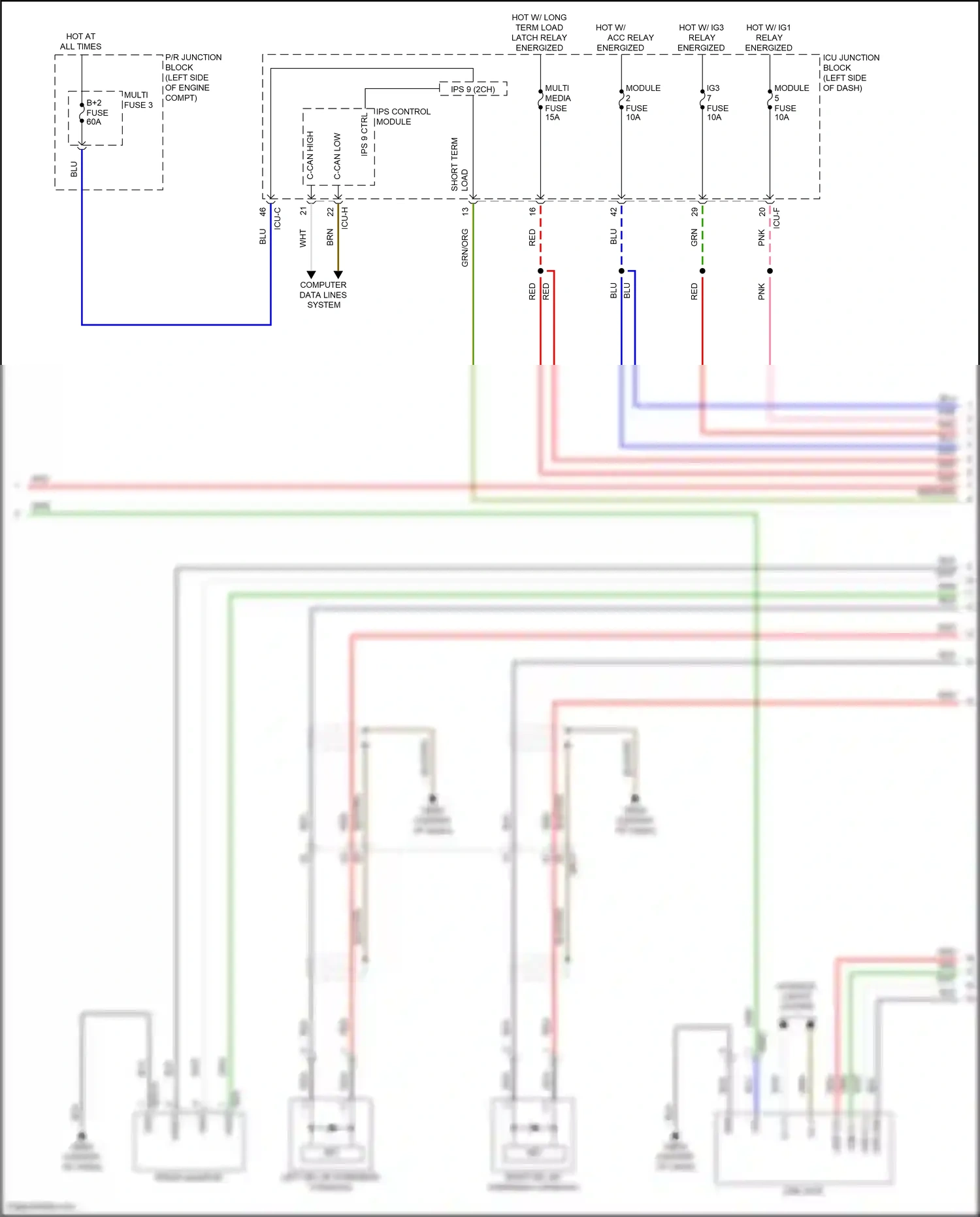 Wiring diagram ips control module for Hyundai IONIQ 5 I (2021-2024) (38 of 47)