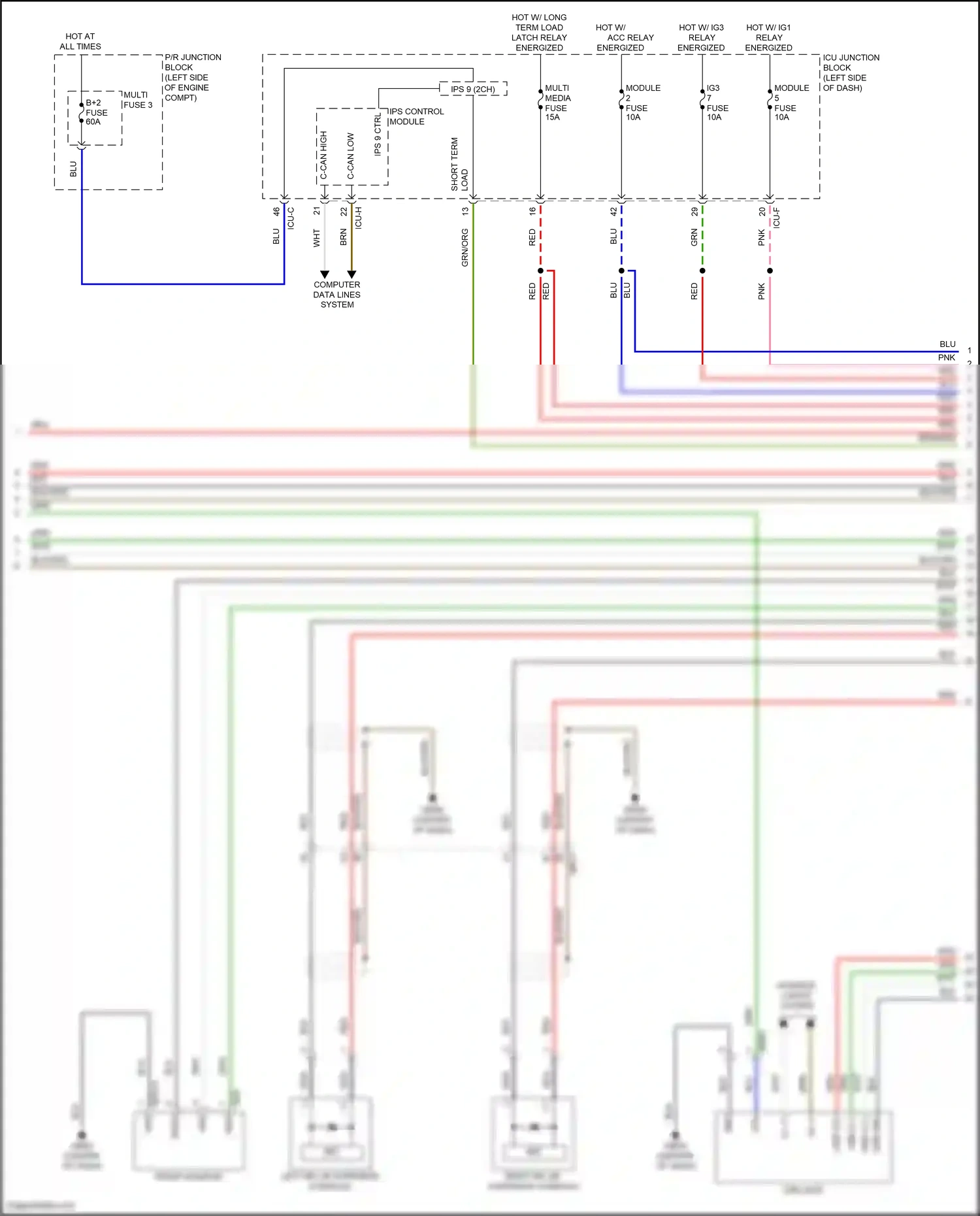 Wiring diagram ips control module for Hyundai IONIQ 5 I (2021-2024) (37 of 47)