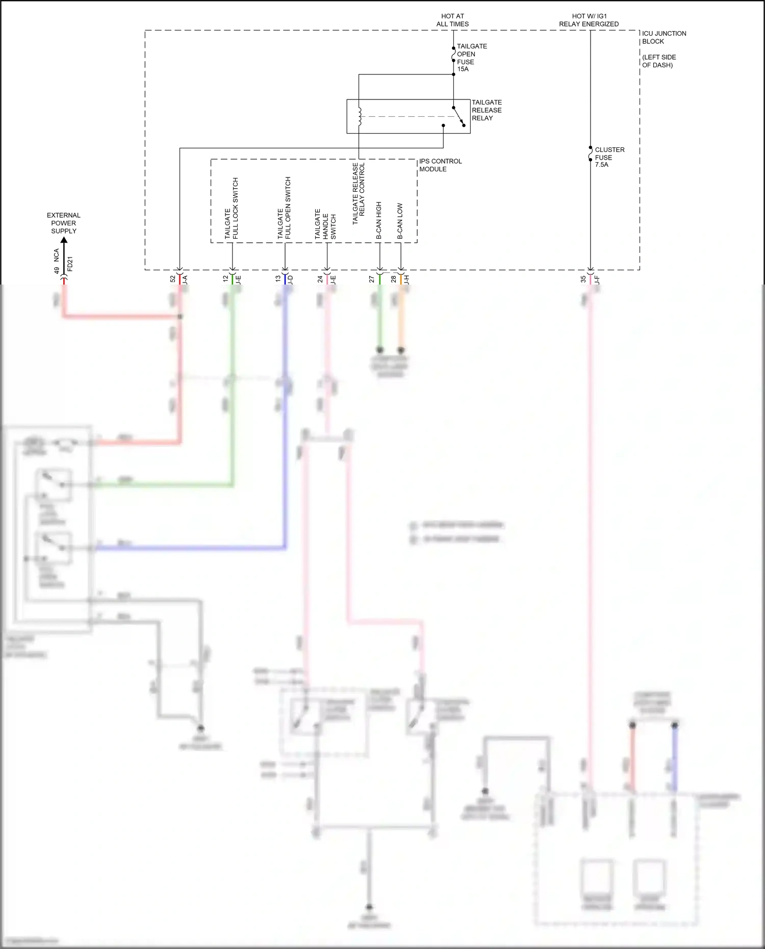 Wiring diagram ips control module for Hyundai IONIQ 5 I (2021-2024) (29 of 47)