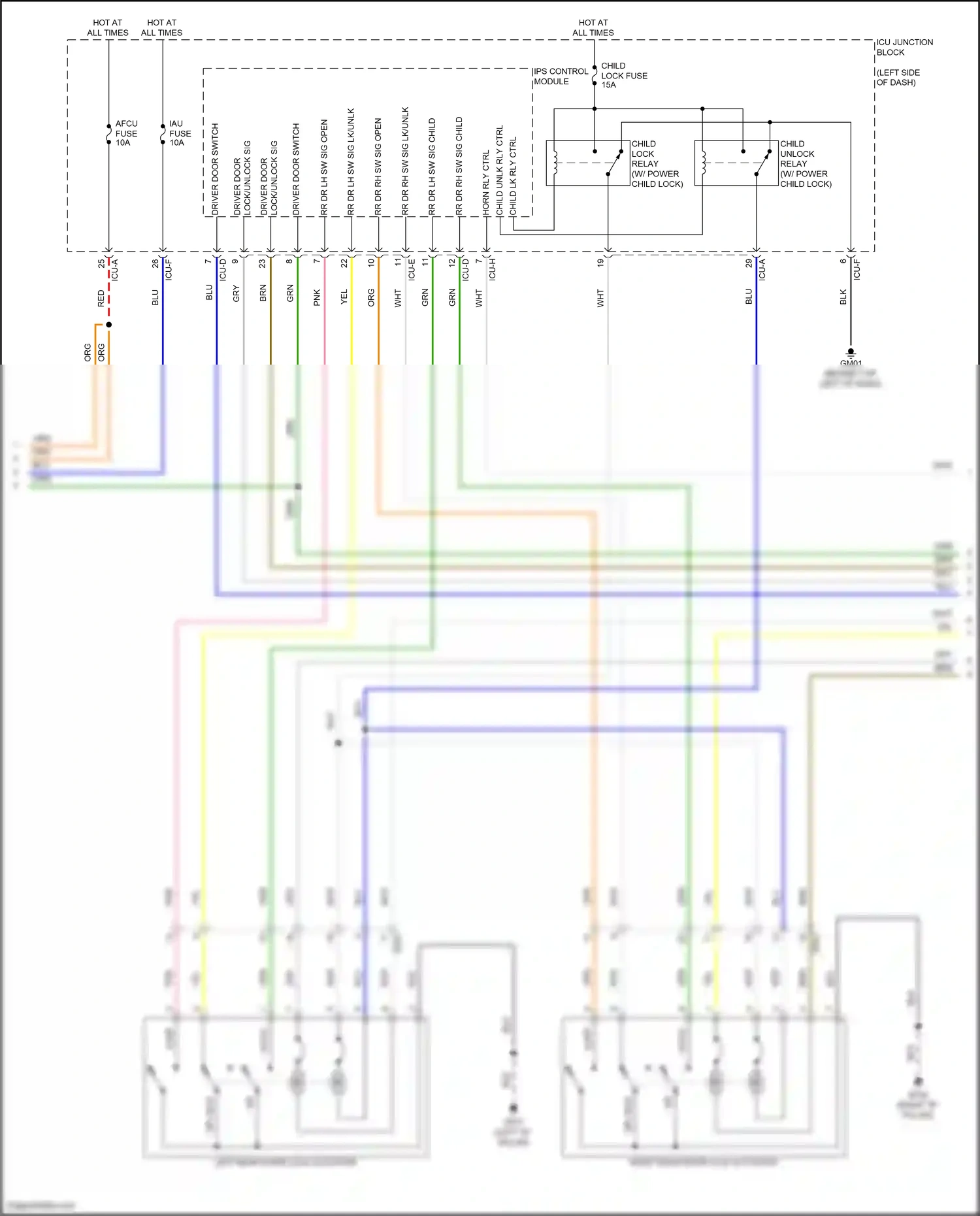 Wiring diagram ips control module for Hyundai IONIQ 5 I (2021-2024) (5 of 47)