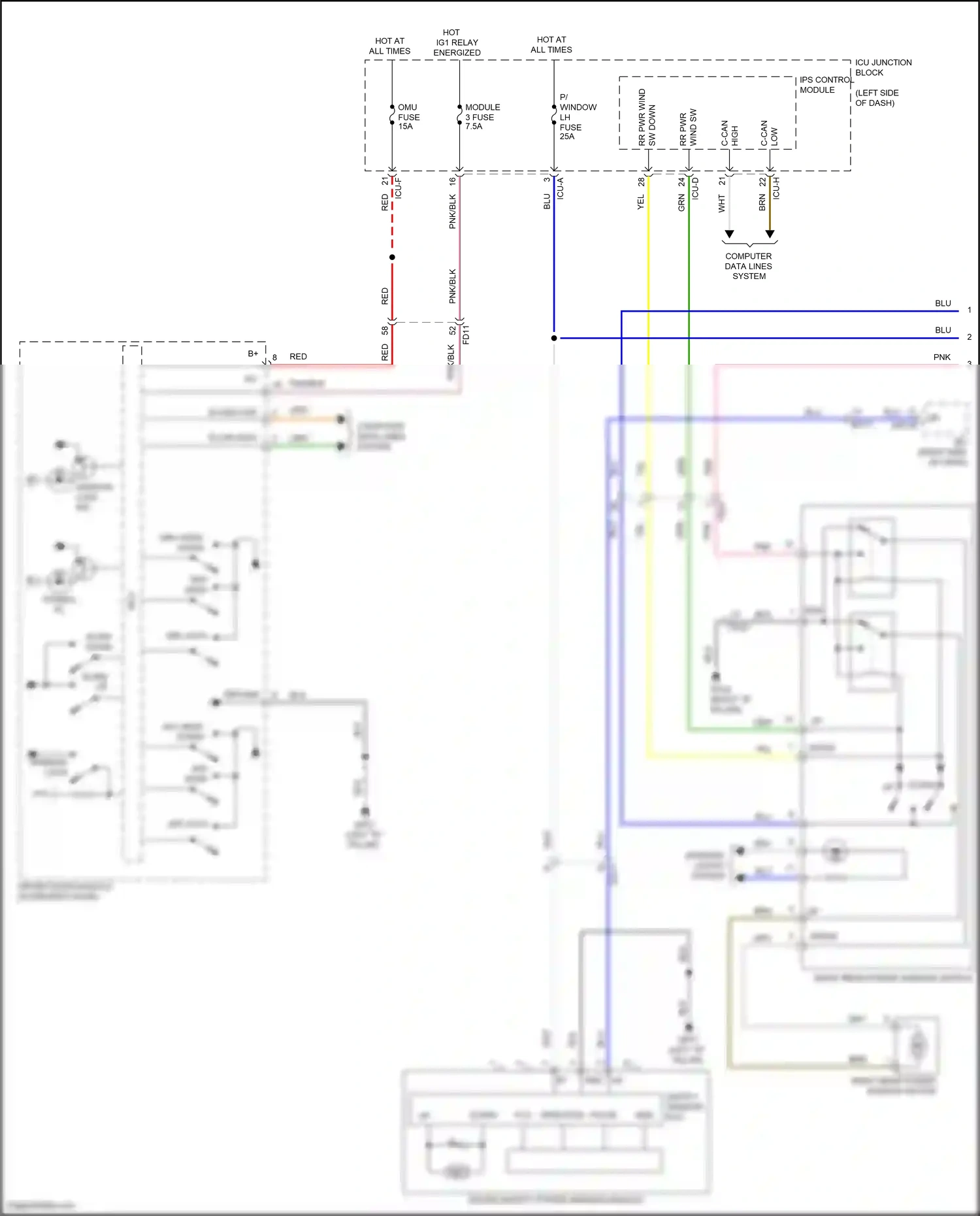 Wiring diagram ips control module for Hyundai IONIQ 5 I (2021-2024) (17 of 47)