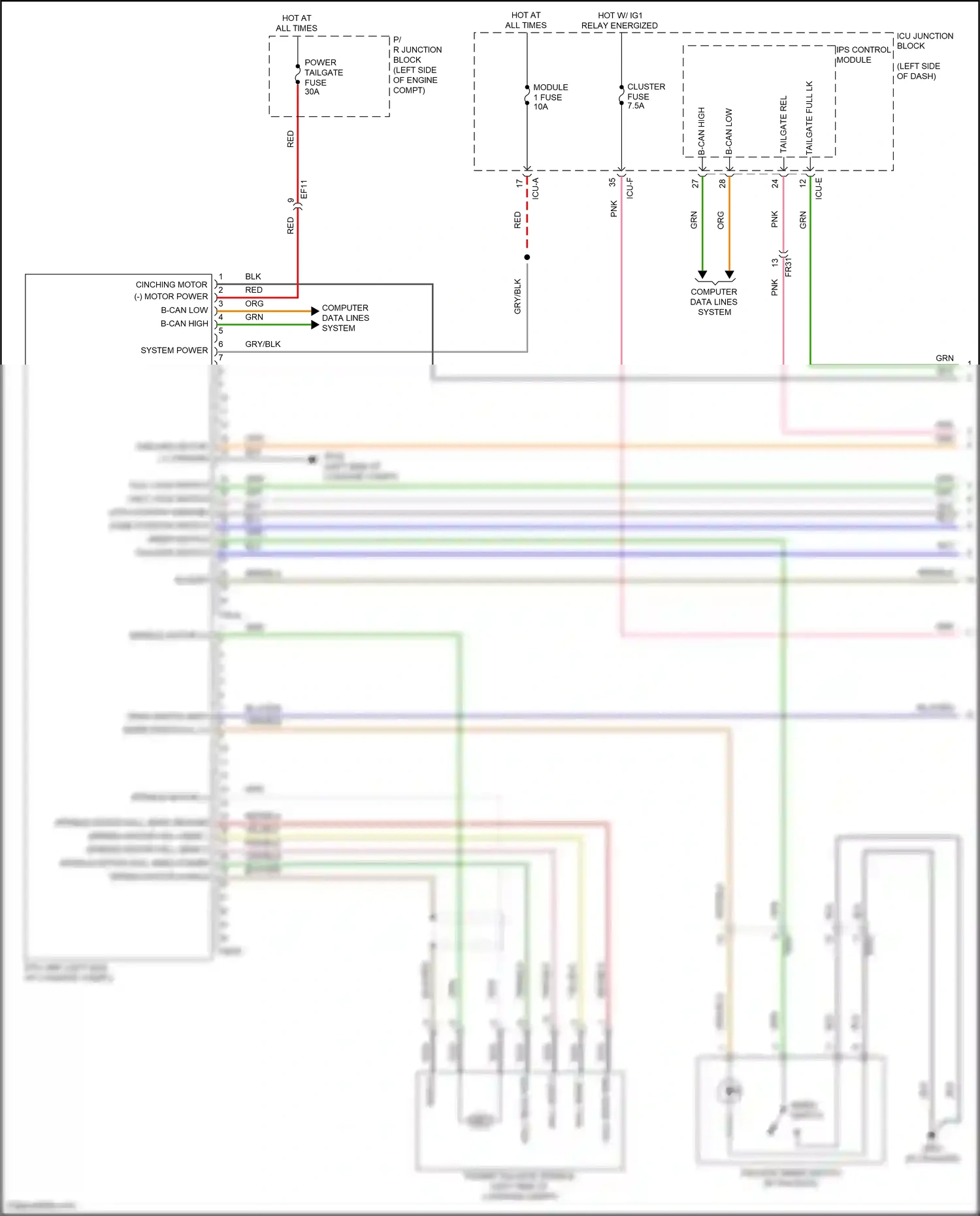 Wiring diagram ips control module for Hyundai IONIQ 5 I (2021-2024) (25 of 47)