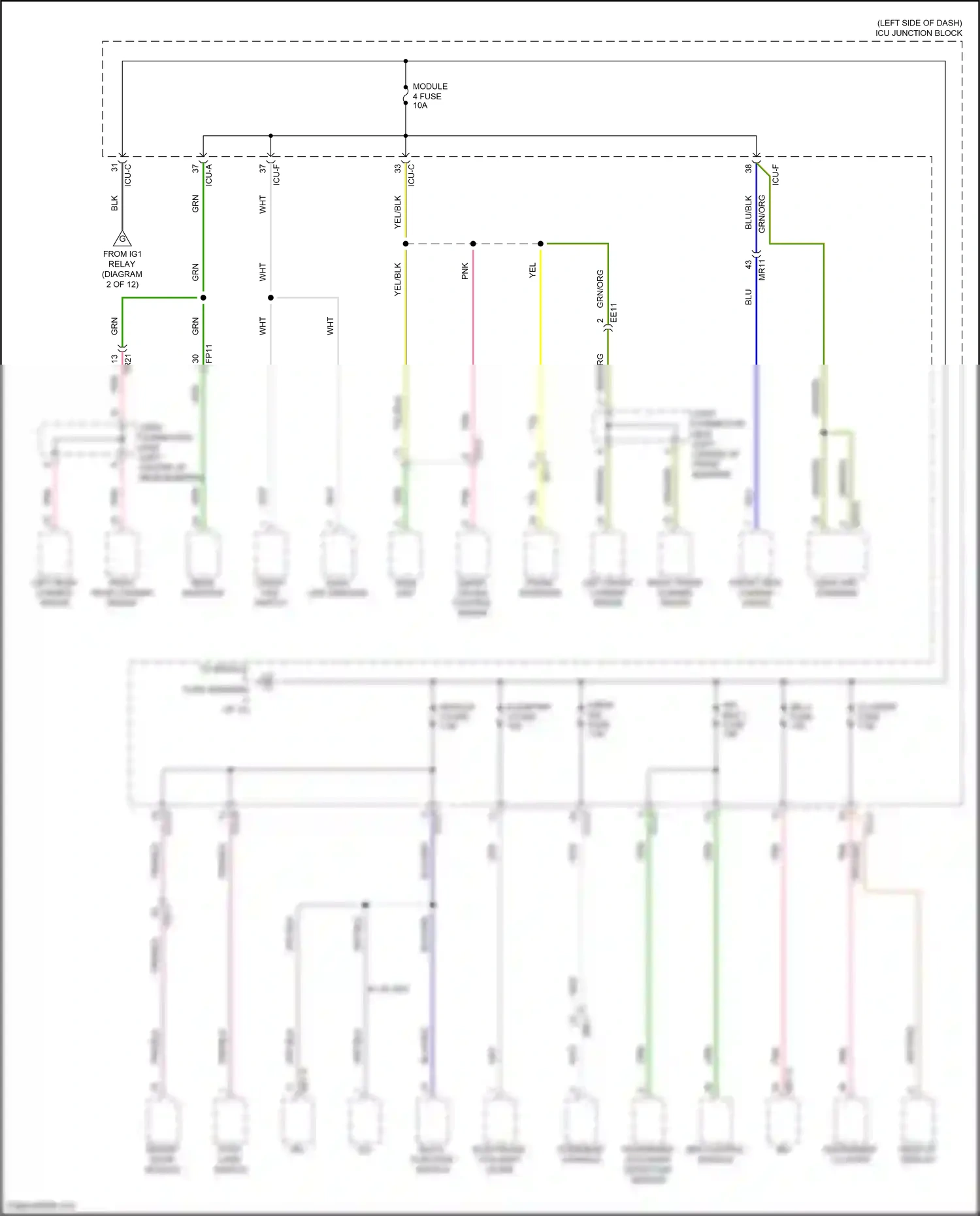 Wiring diagram multi- function switch for Hyundai IONIQ 5 I (2021-2024) (7 of 11)