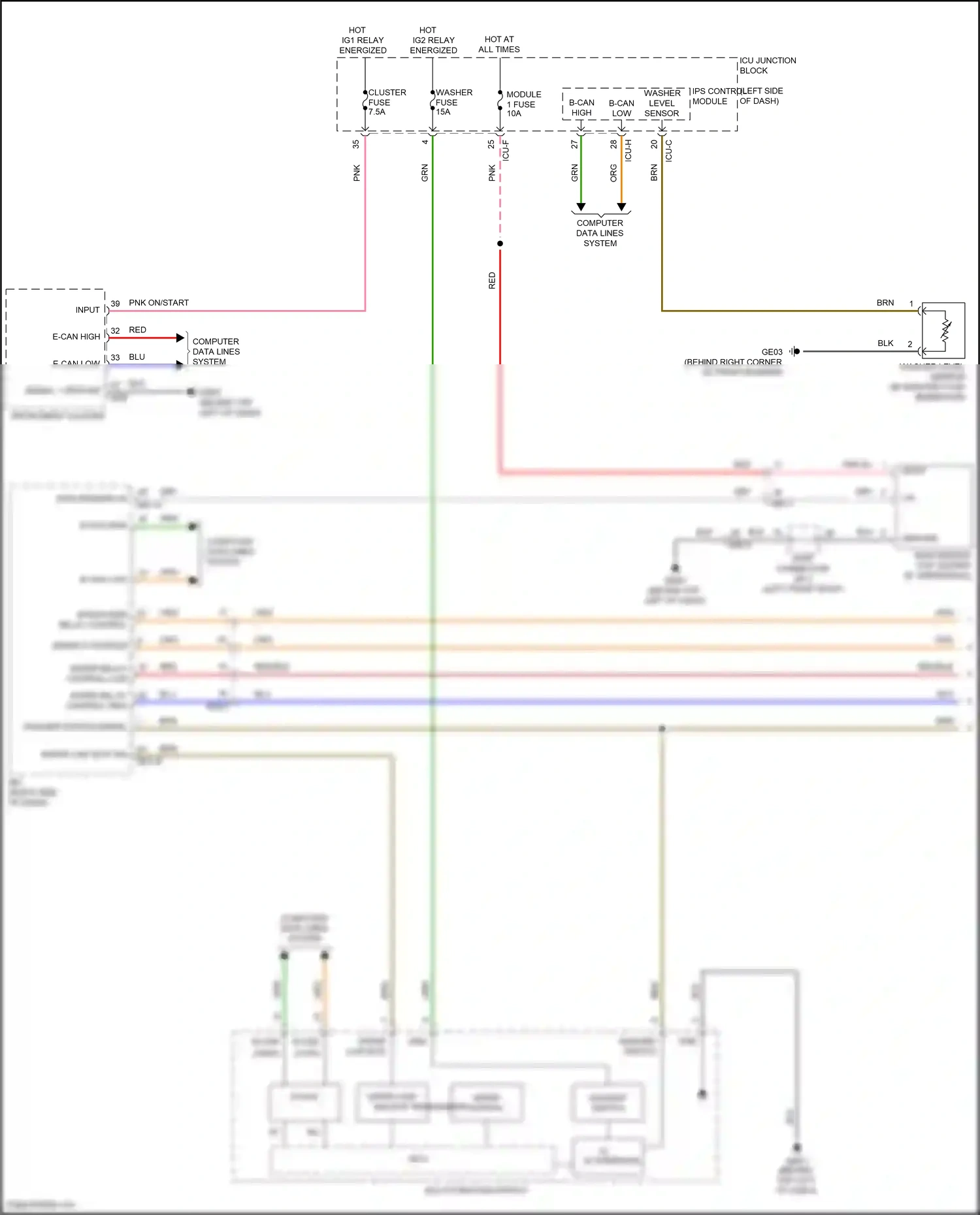 Wiring diagram multi- function switch for Hyundai IONIQ 5 I (2021-2024) (10 of 11)