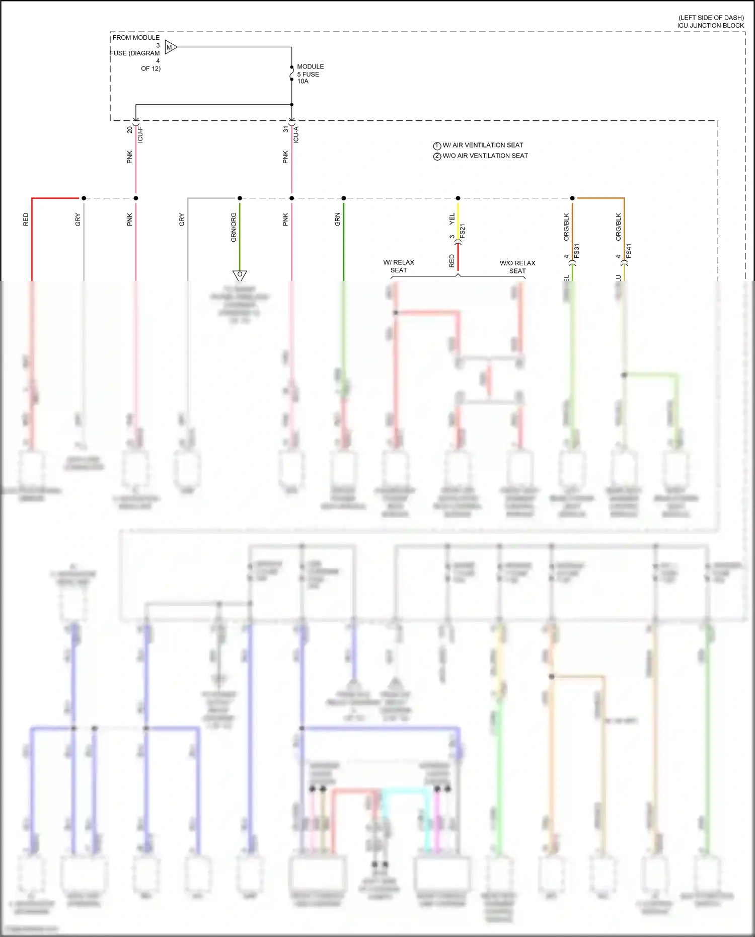Wiring diagram multi- function switch for Hyundai IONIQ 5 I (2021-2024) (8 of 11)