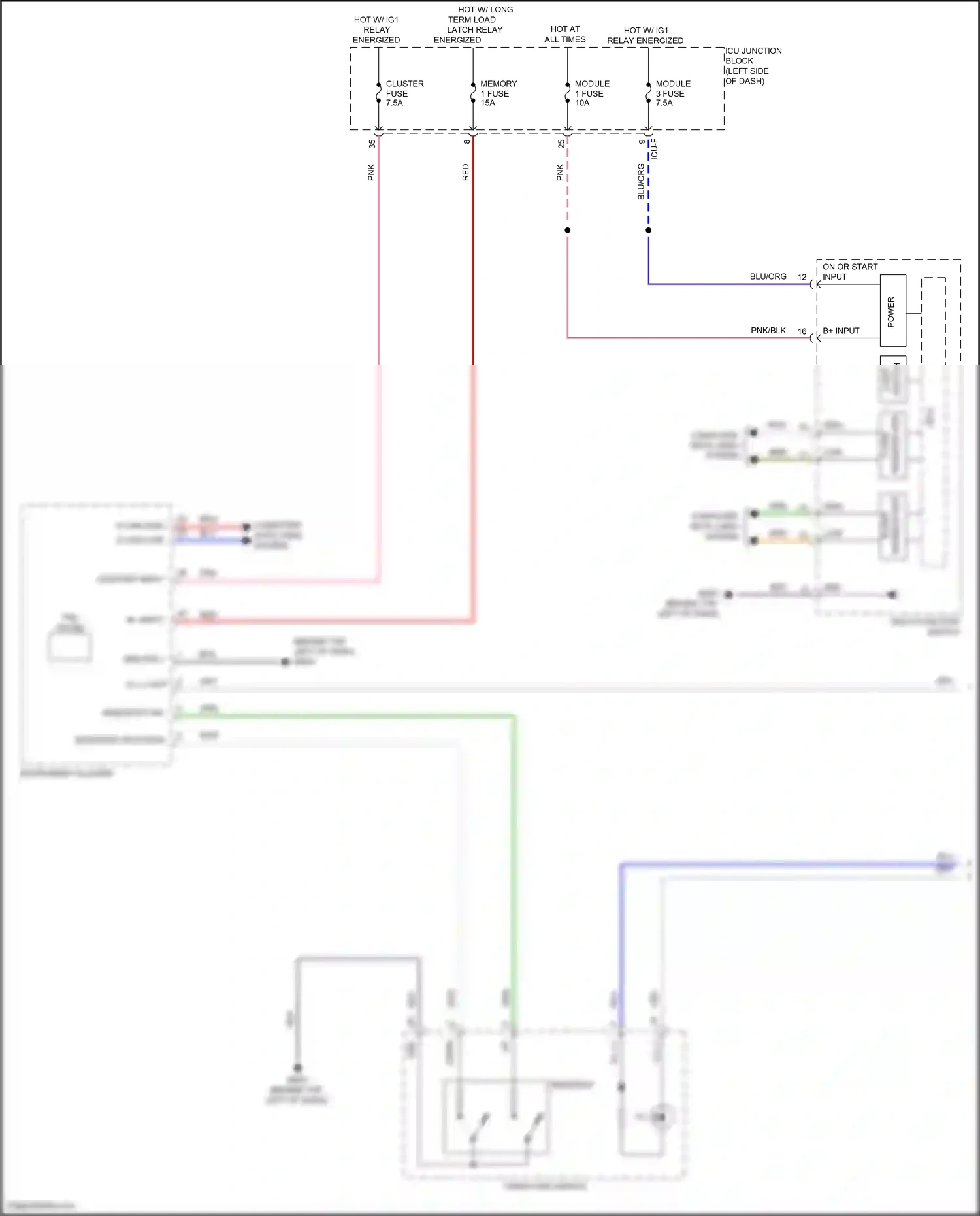 Wiring diagram multi- function switch for Hyundai IONIQ 5 I (2021-2024) (6 of 11)