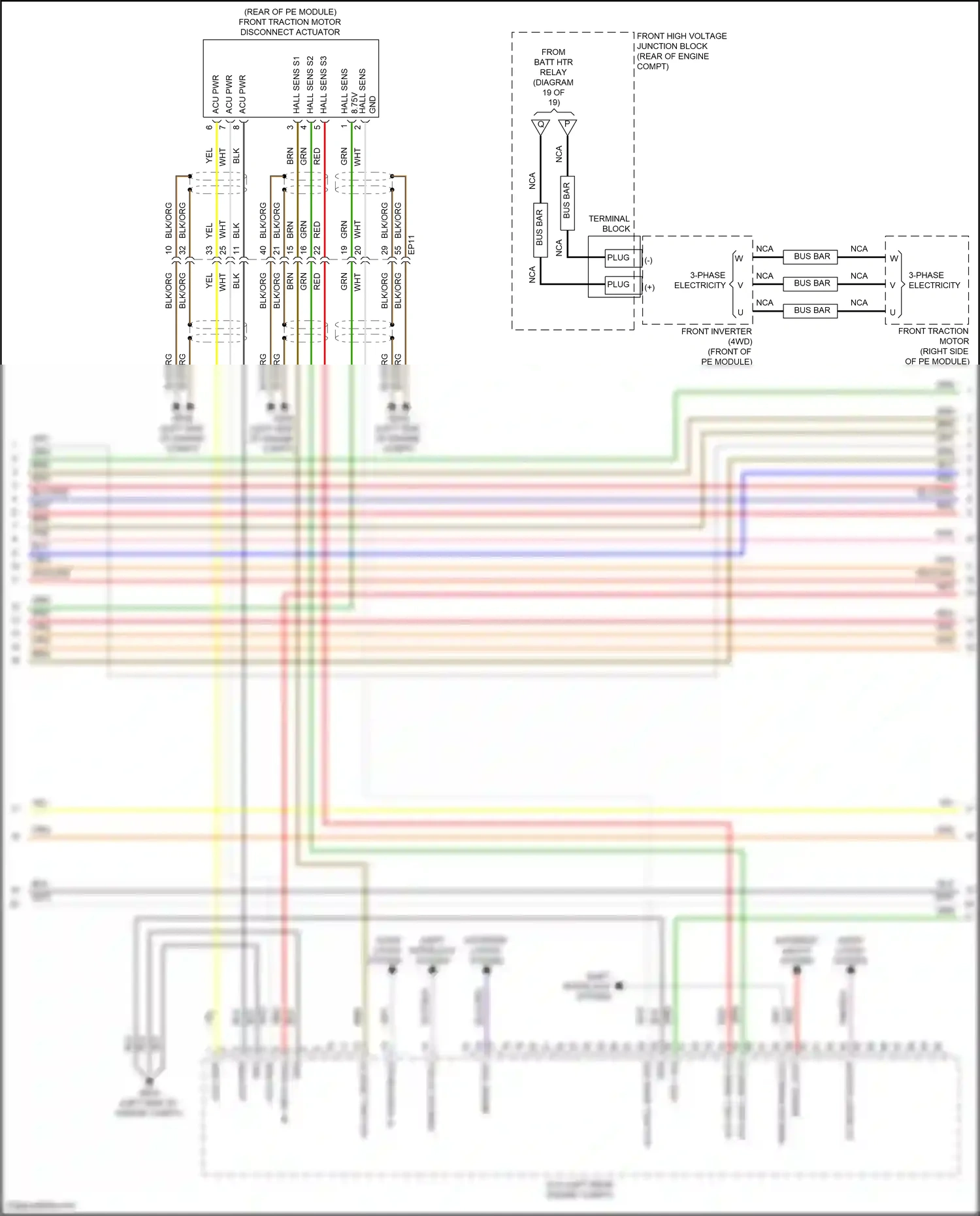 Wiring diagram shift interlock system for Hyundai IONIQ 5 I (2021-2024) (2 of 3)
