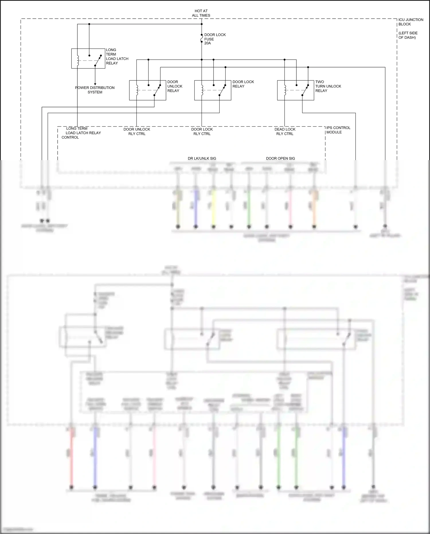 Wiring diagram tailgate handle switch for Hyundai IONIQ 5 I (2021-2024) (1 of 1)