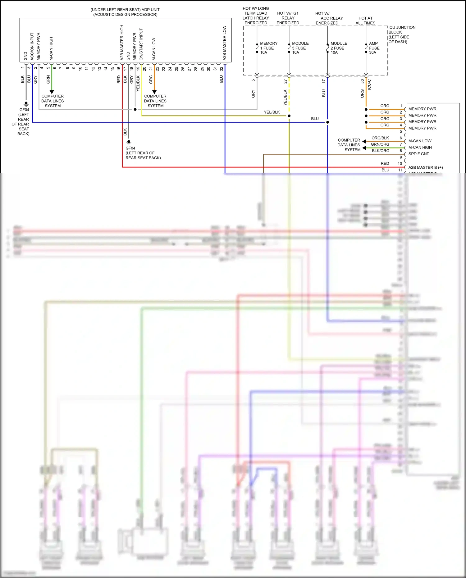 Wiring diagram computer data lines system for Hyundai IONIQ 6 I (2022-2024) (45 of 119)