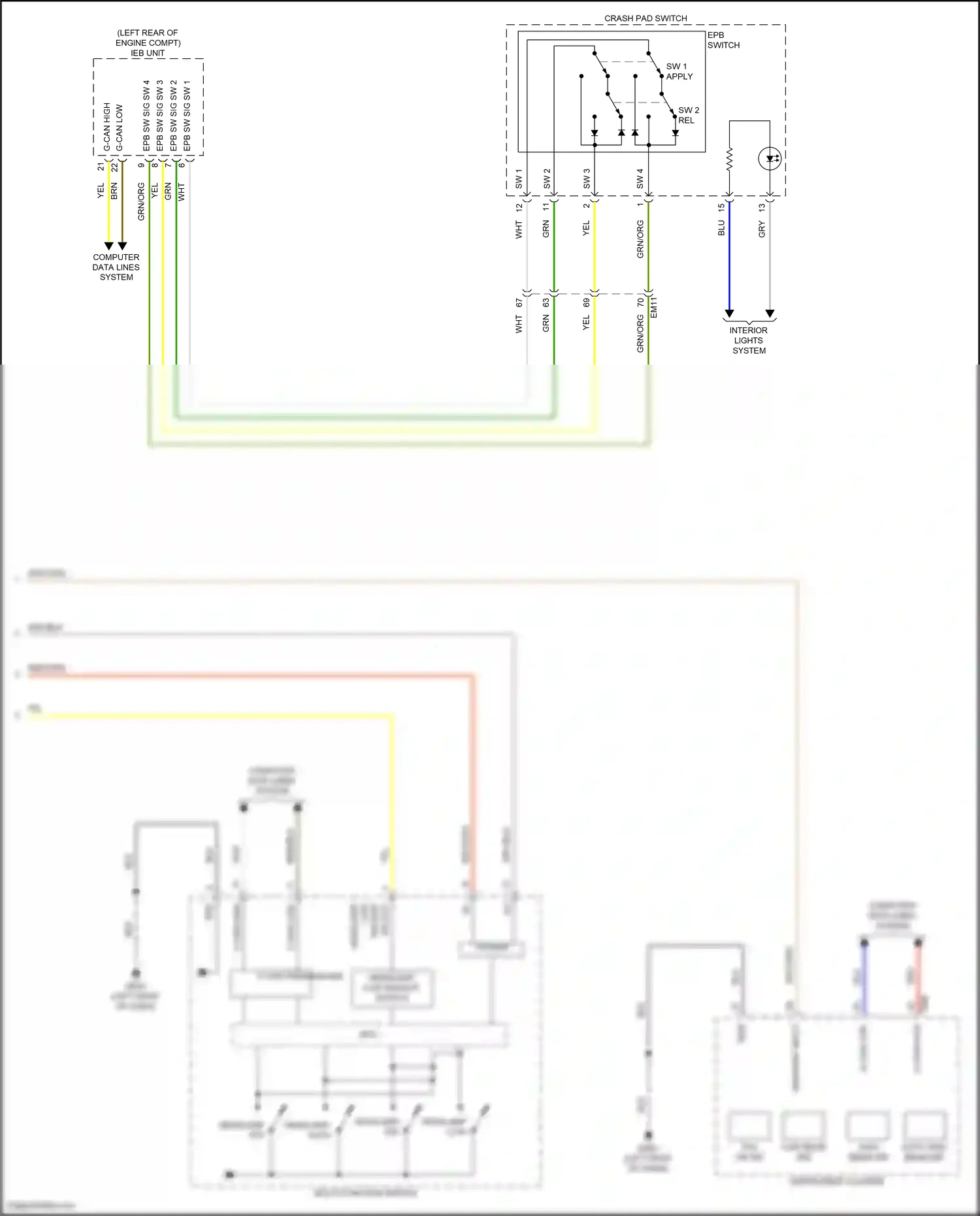 Wiring diagram computer data lines system for Hyundai IONIQ 6 I (2022-2024) (5 of 119)
