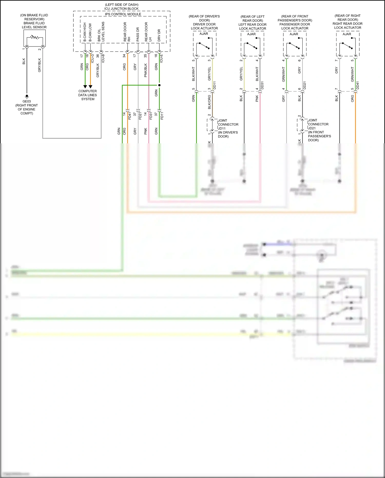 Wiring diagram computer data lines system for Hyundai IONIQ 6 I (2022-2024) (57 of 119)