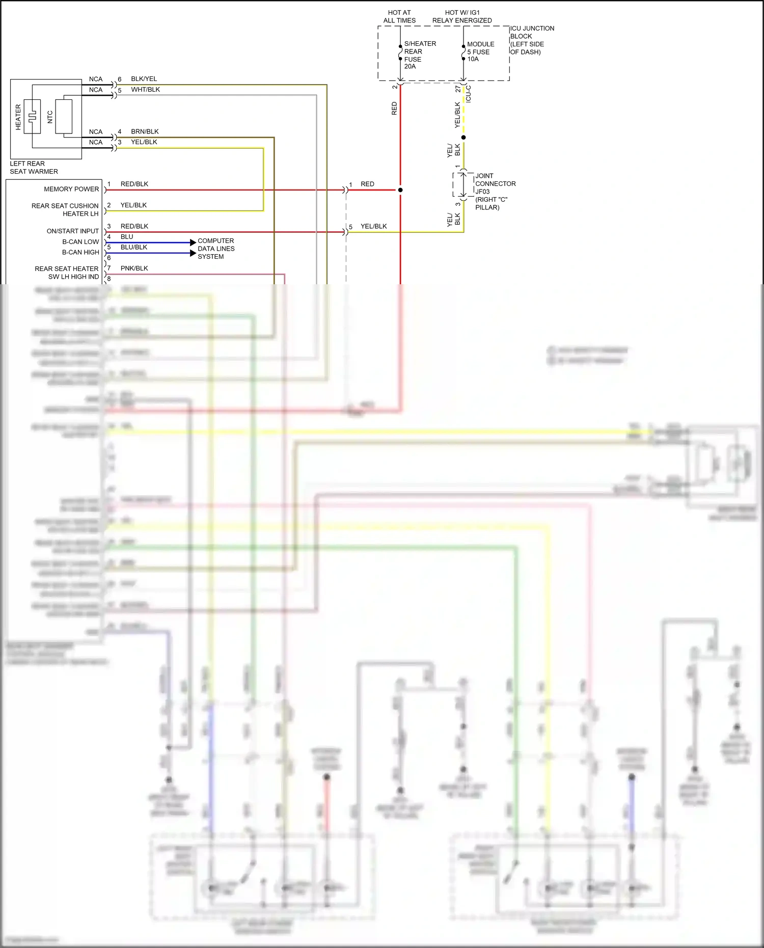 Wiring diagram computer data lines system for Hyundai IONIQ 6 I (2022-2024) (90 of 119)