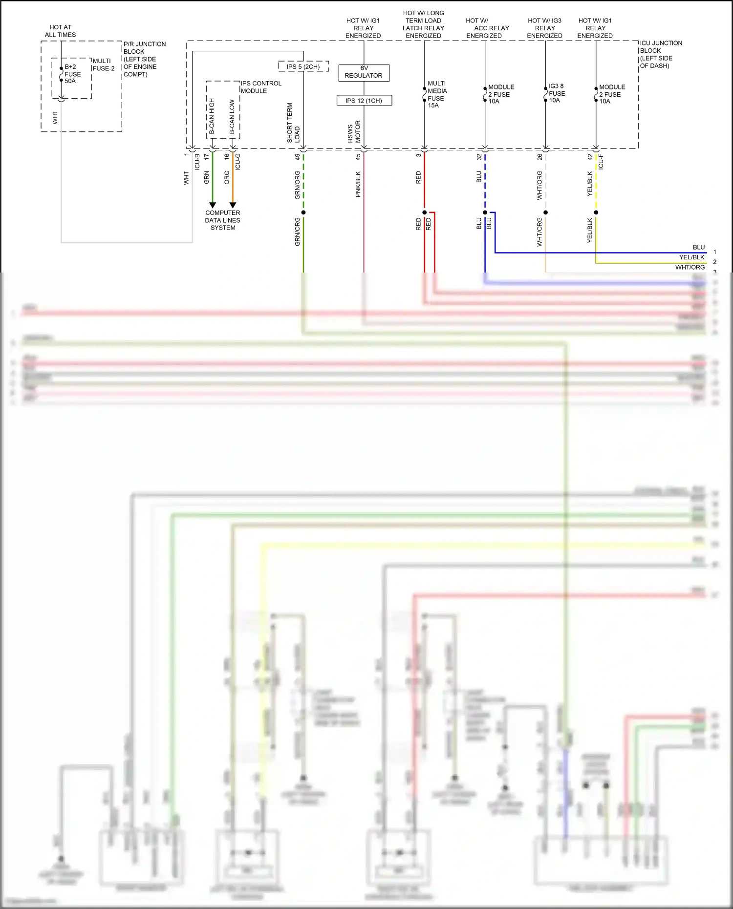 Wiring diagram computer data lines system for Hyundai IONIQ 6 I (2022-2024) (43 of 119)