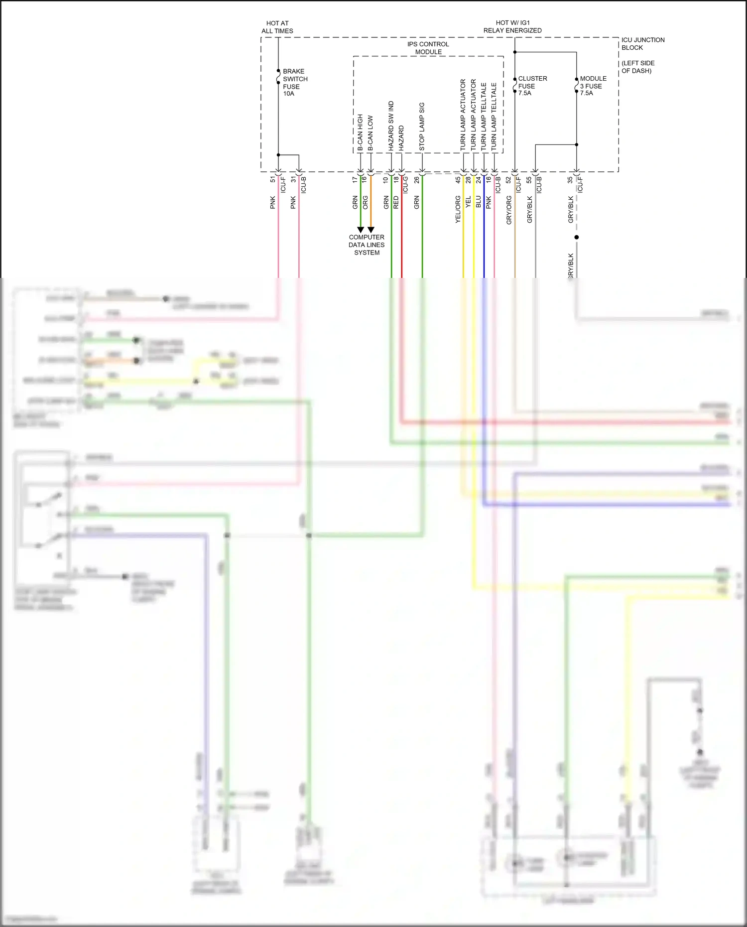 Wiring diagram computer data lines system for Hyundai IONIQ 6 I (2022-2024) (25 of 119)