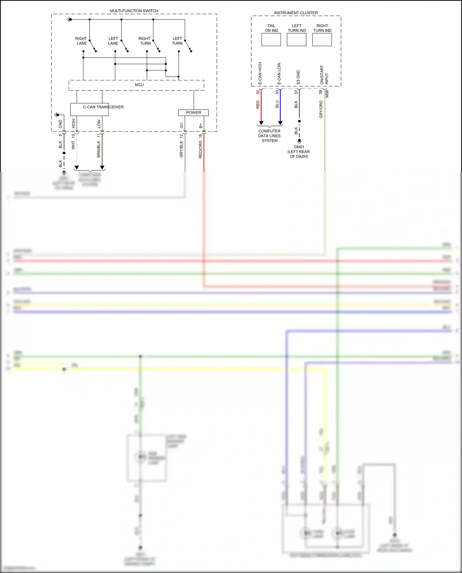 Wiring diagram computer data lines system for Hyundai IONIQ 6 I (2022-2024) (26 of 119)