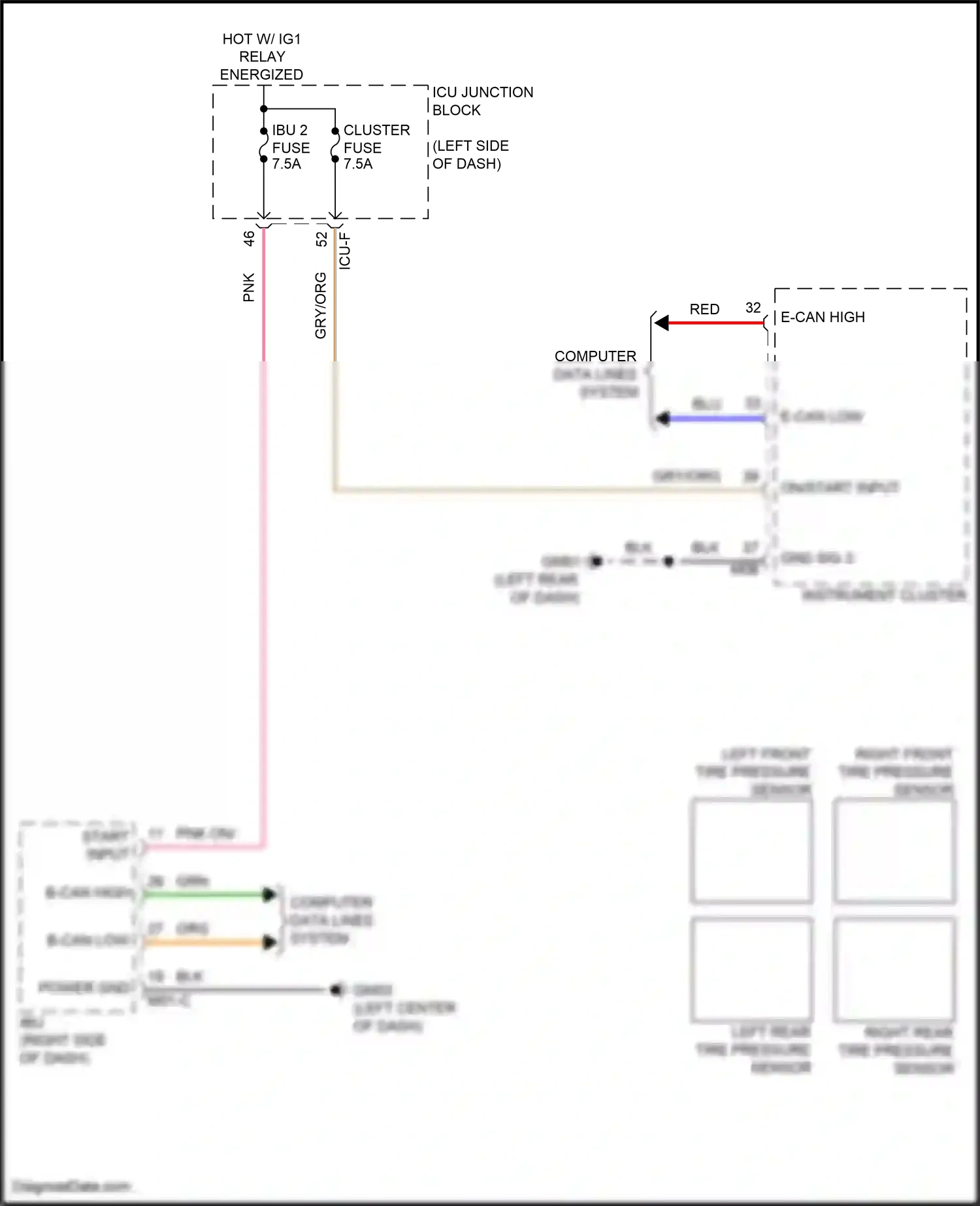 Wiring diagram computer data lines system for Hyundai IONIQ 6 I (2022-2024) (97 of 119)
