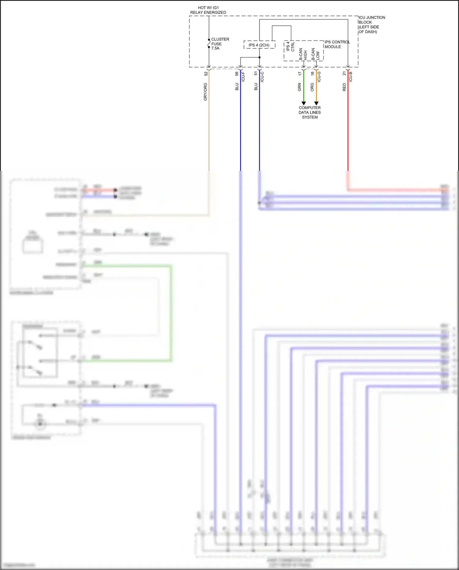 Wiring diagram computer data lines system for Hyundai IONIQ 6 I (2022-2024) (58 of 119)