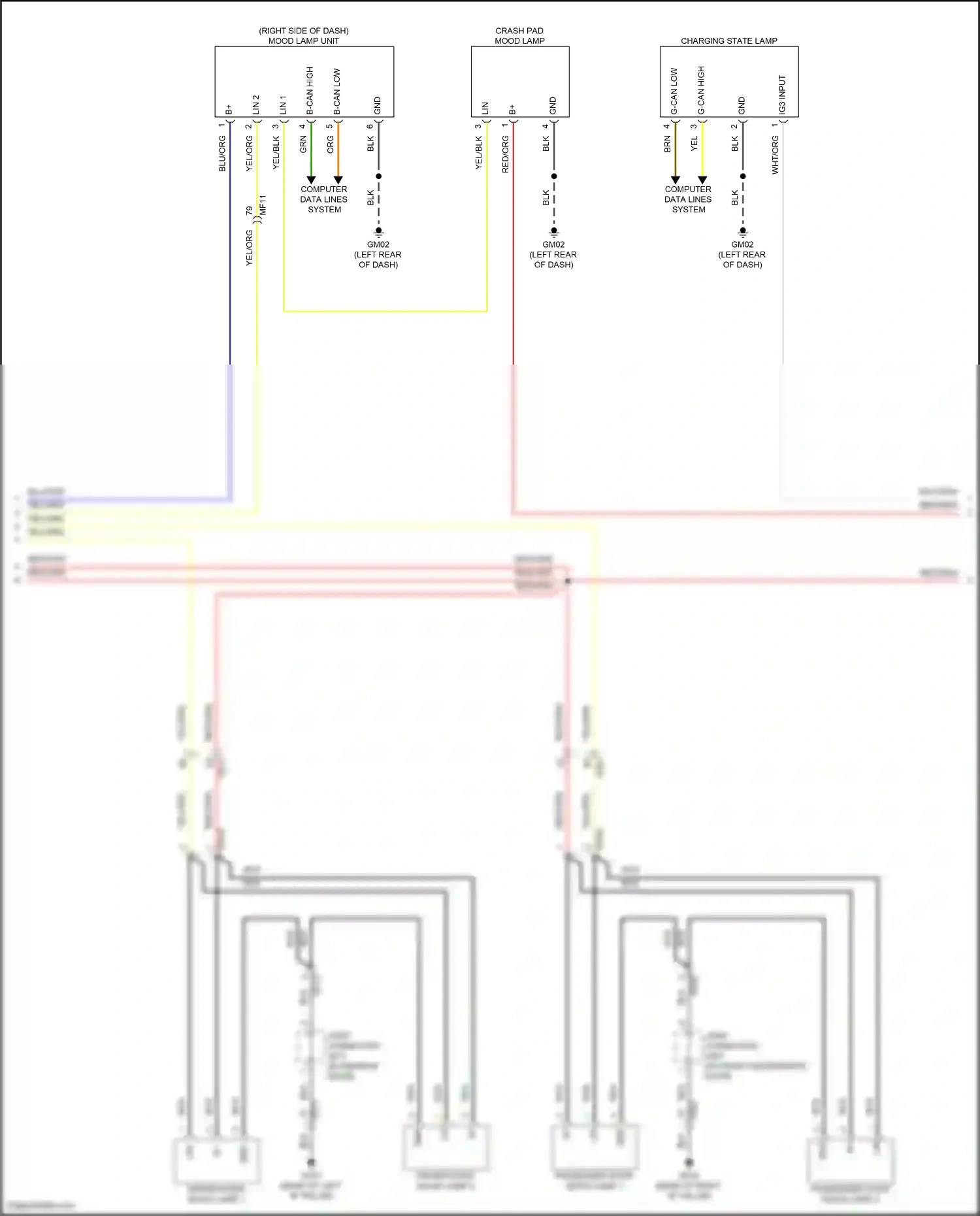 Wiring diagram computer data lines system for Hyundai IONIQ 6 I (2022-2024) (52 of 119)