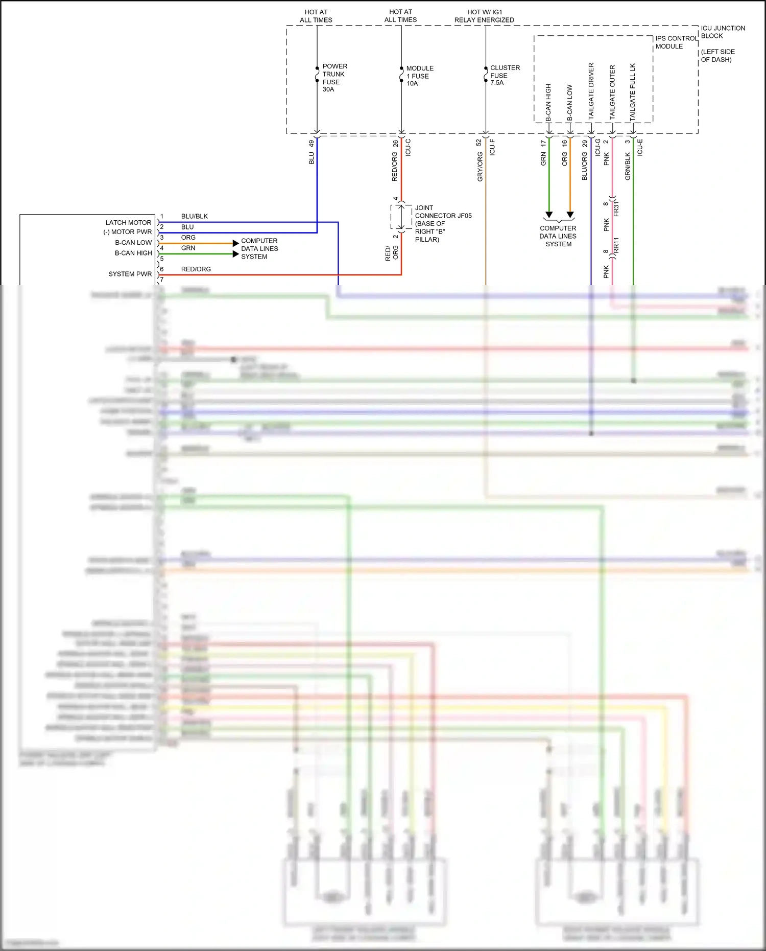 Wiring diagram computer data lines system for Hyundai IONIQ 6 I (2022-2024) (29 of 119)