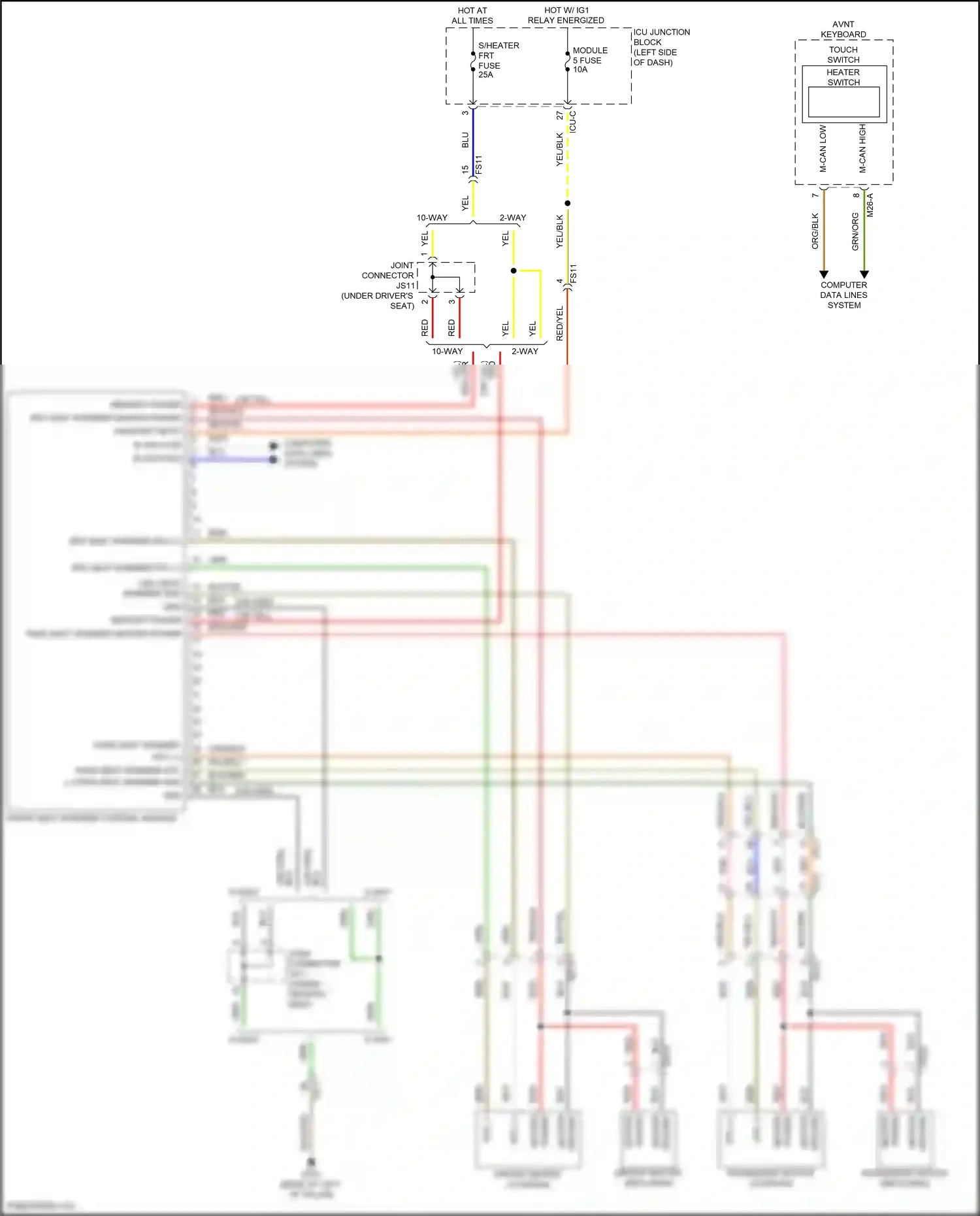 Wiring diagram computer data lines system for Hyundai IONIQ 6 I (2022-2024) (81 of 119)