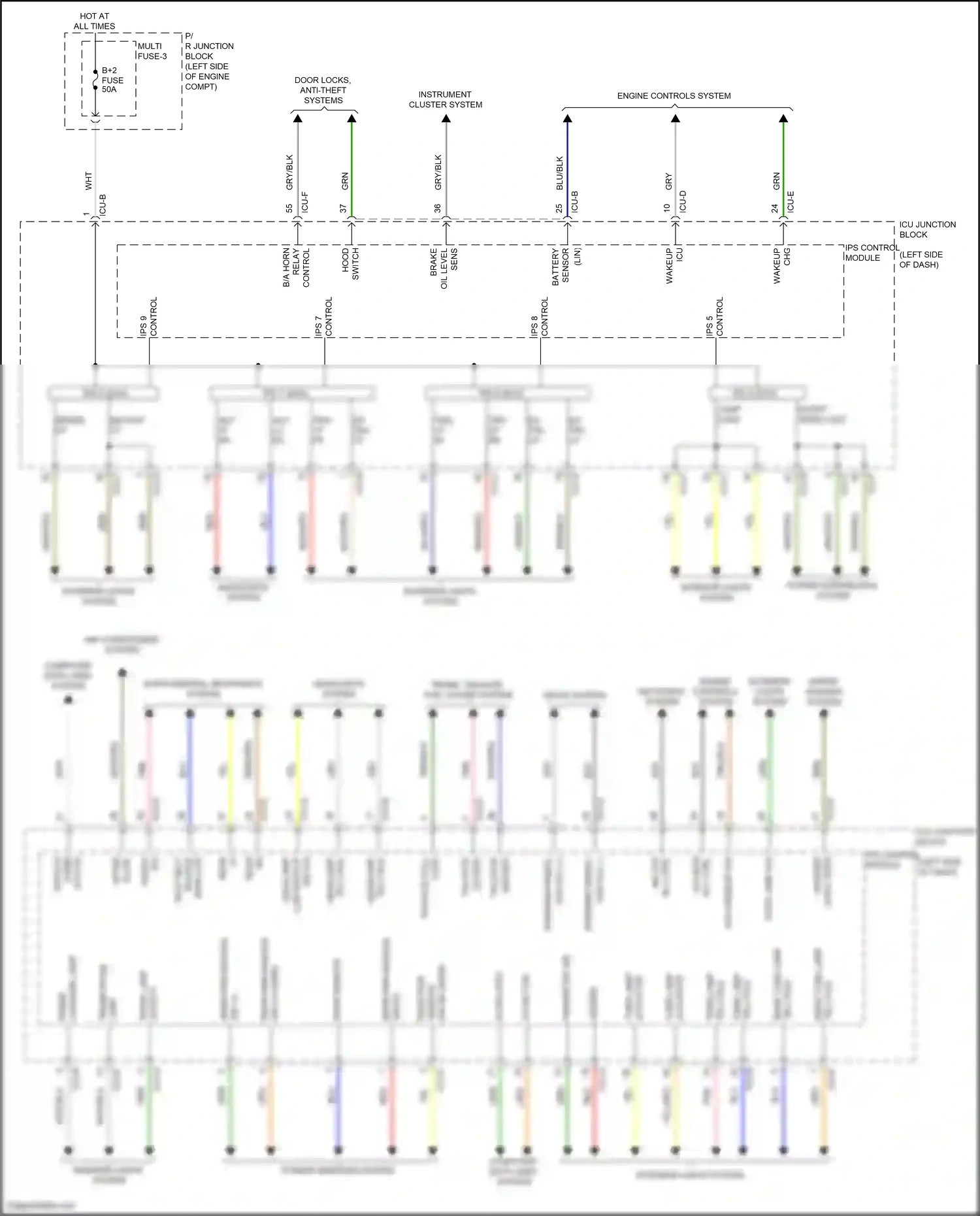 Wiring diagram engine controls system for Hyundai IONIQ 6 I (2022-2024) (3 of 3)