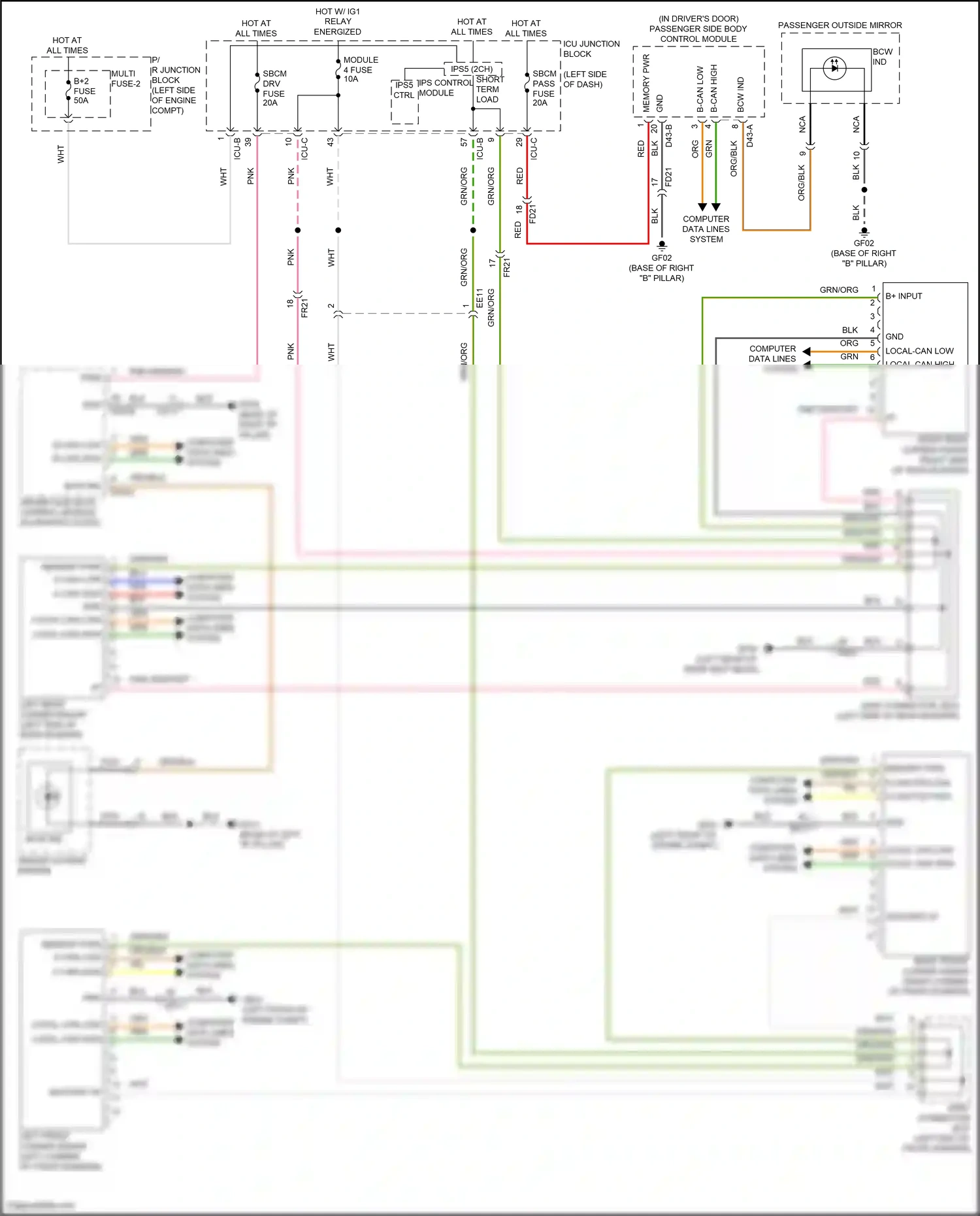 Wiring diagram ips control module for Hyundai IONIQ 6 I (2022-2024) (14 of 40)