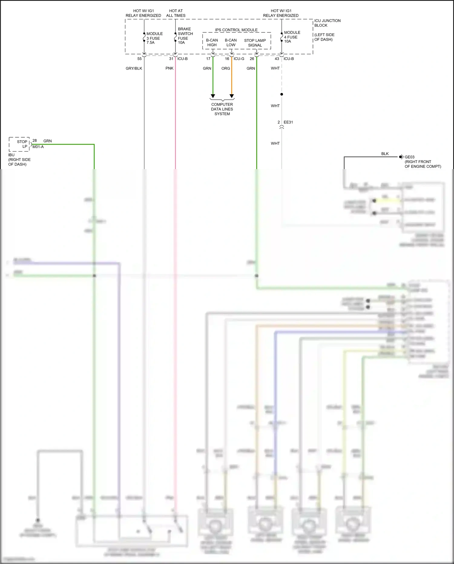 Wiring diagram ips control module for Hyundai IONIQ 6 I (2022-2024) (24 of 40)