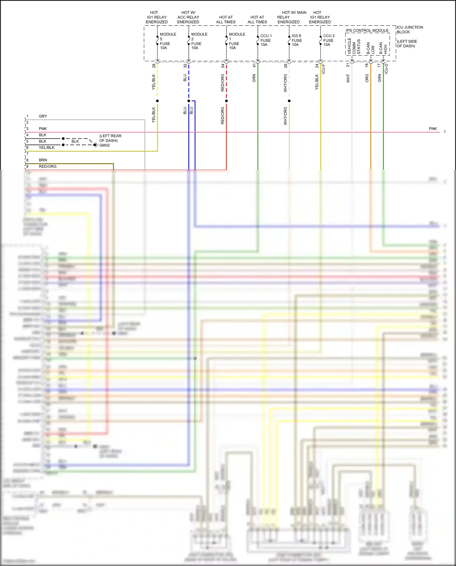 Wiring diagram ips control module for Hyundai IONIQ 6 I (2022-2024) (2 of 40)