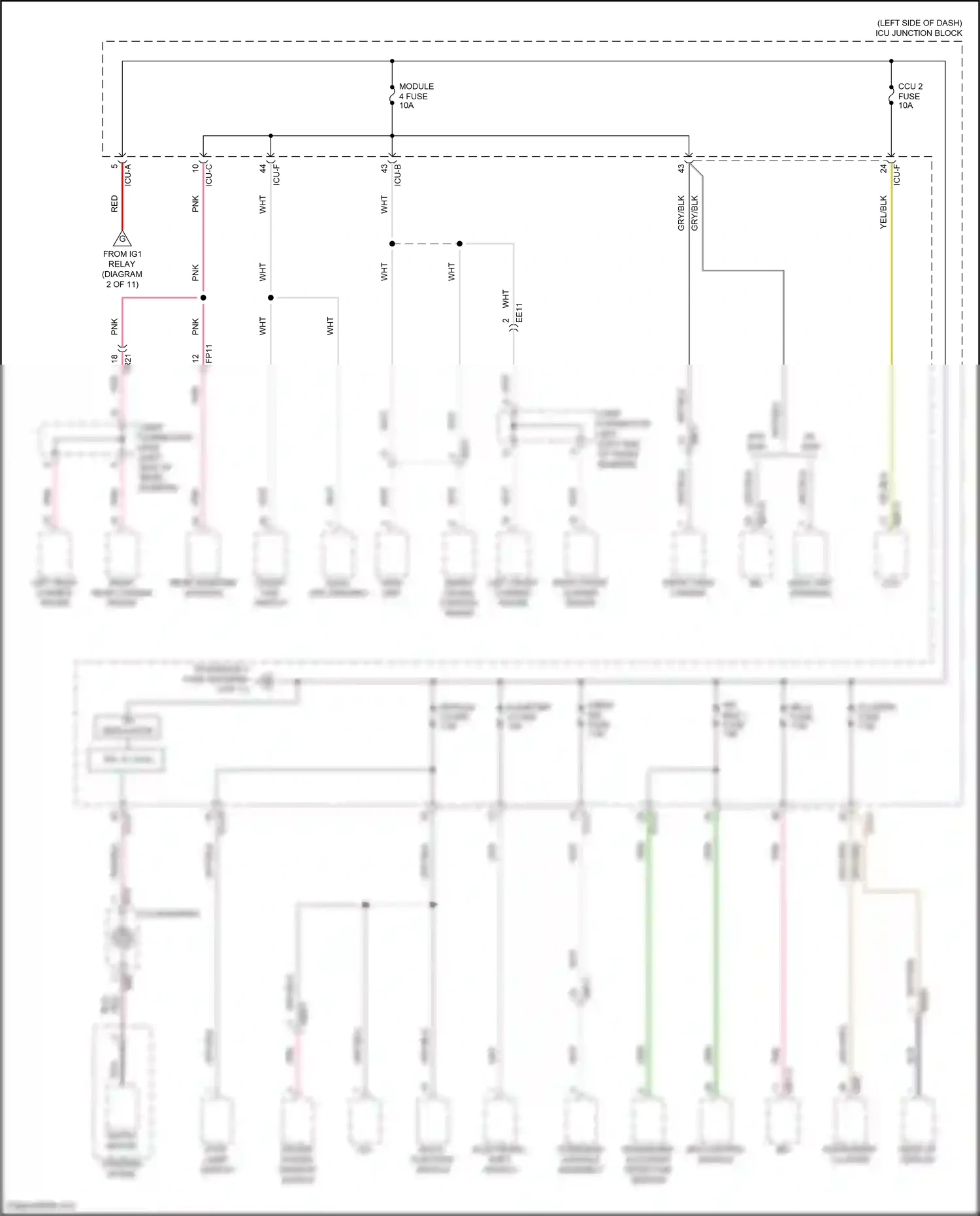 Wiring diagram multi- function switch for Hyundai IONIQ 6 I (2022-2024) (7 of 12)