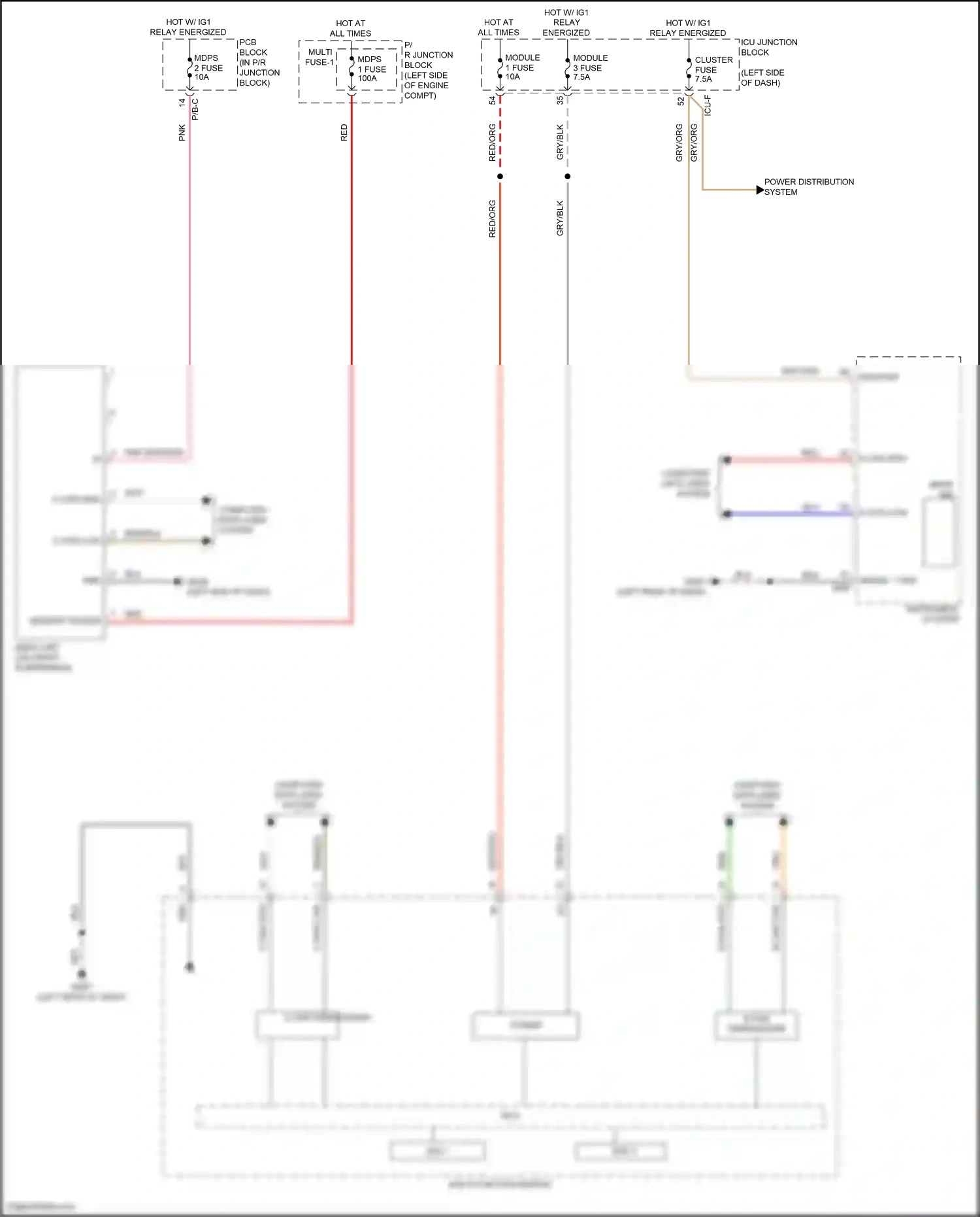 Wiring diagram multi- function switch for Hyundai IONIQ 6 I (2022-2024) (12 of 12)