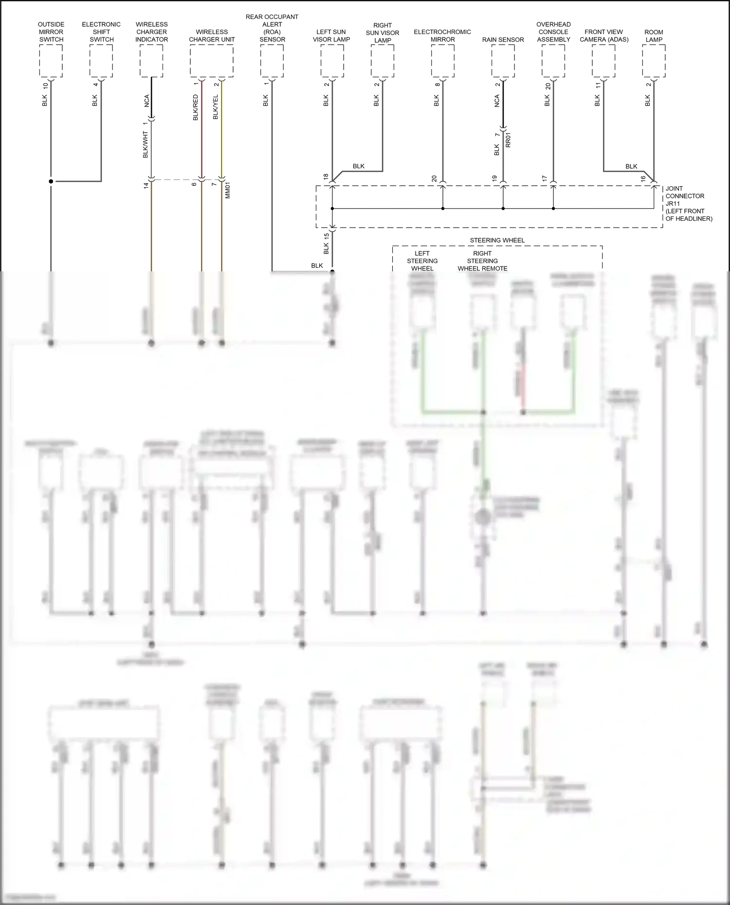 Wiring diagram multi- function switch for Hyundai IONIQ 6 I (2022-2024) (4 of 12)