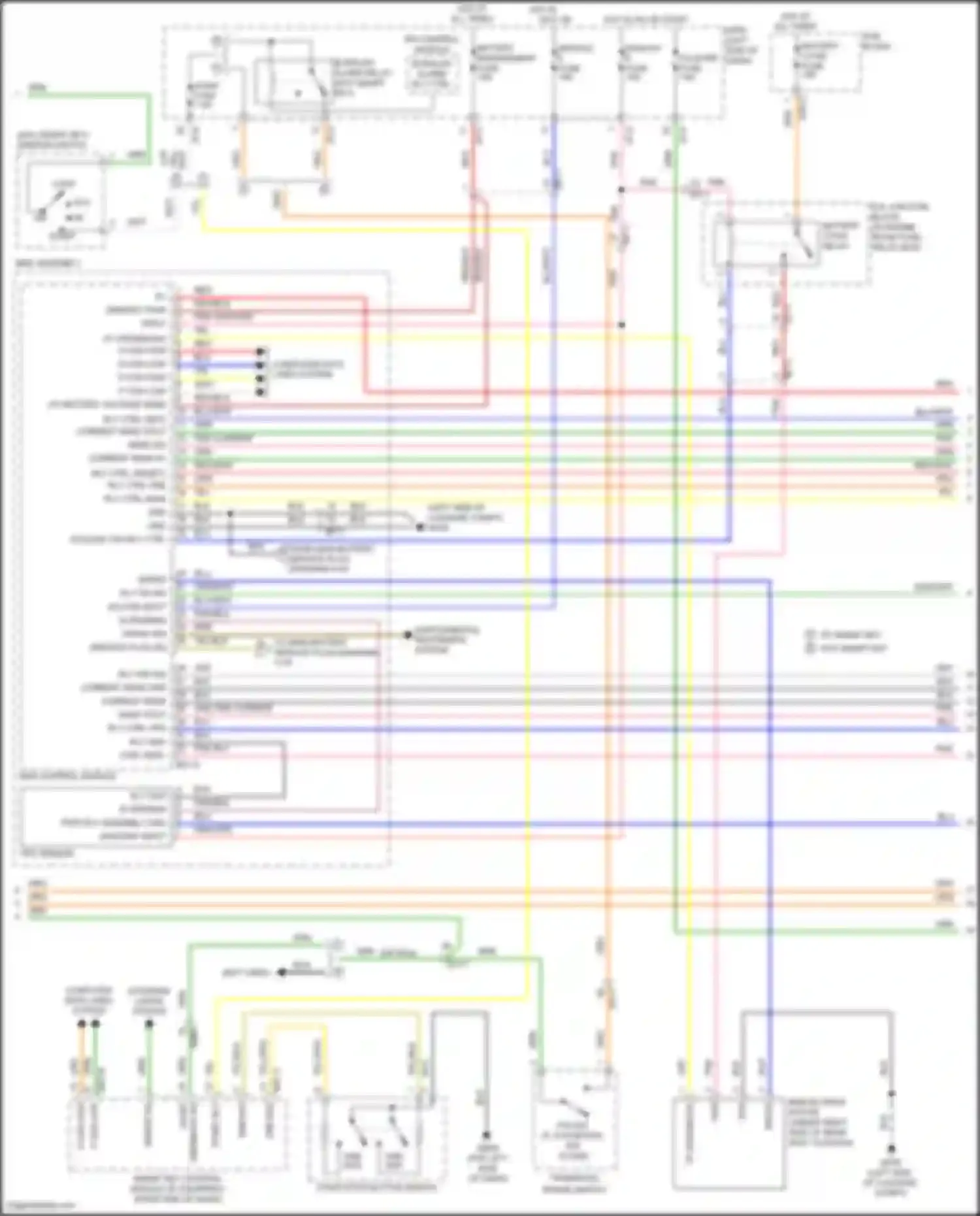 IONIQ Hyundai I (2016-2024): Wiring diagram engine performance 1.6l hybrid, hybrid control circuit (2 of 5)